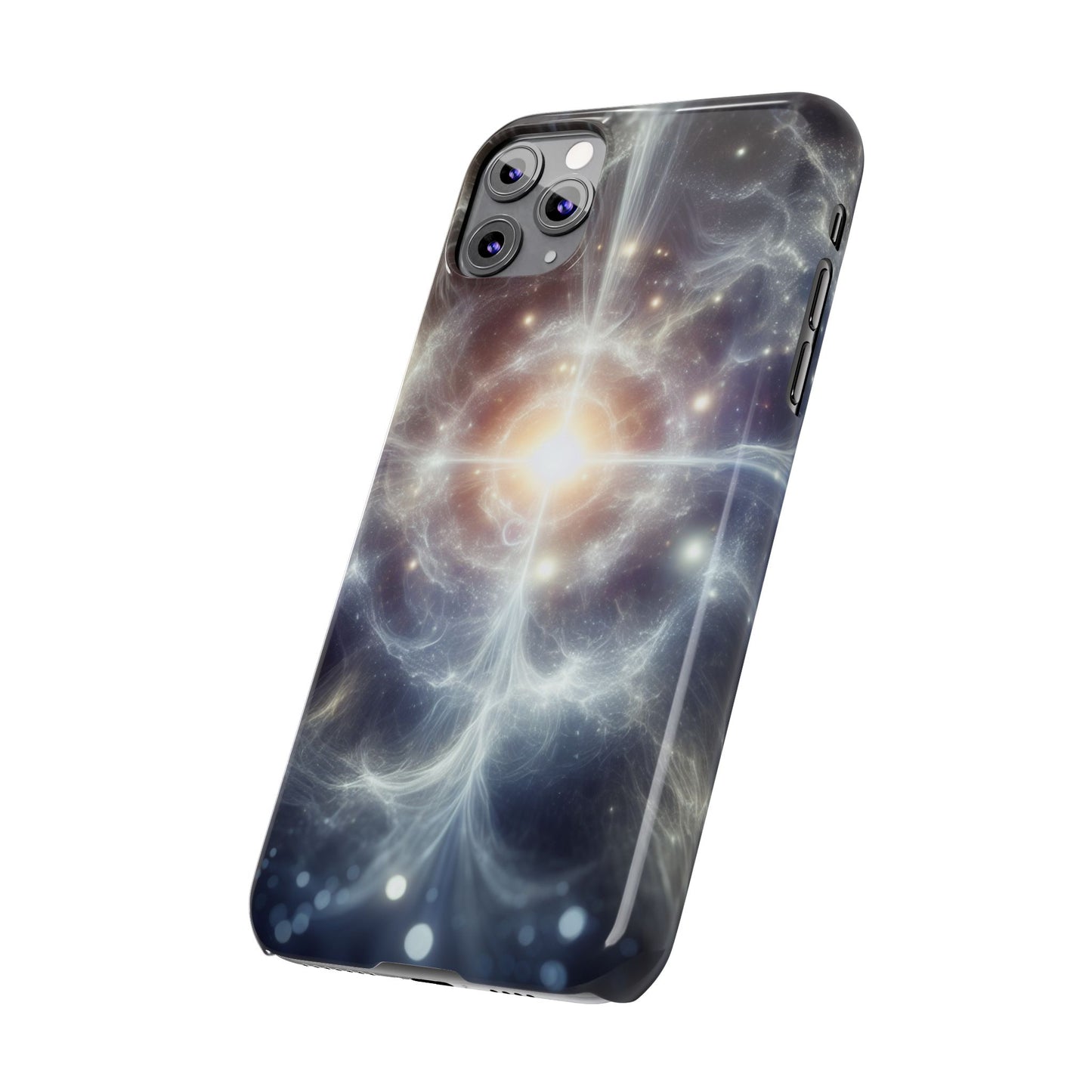 Cosmic Energy Slim Phone Case – Galaxy Design for Astronomy Lovers