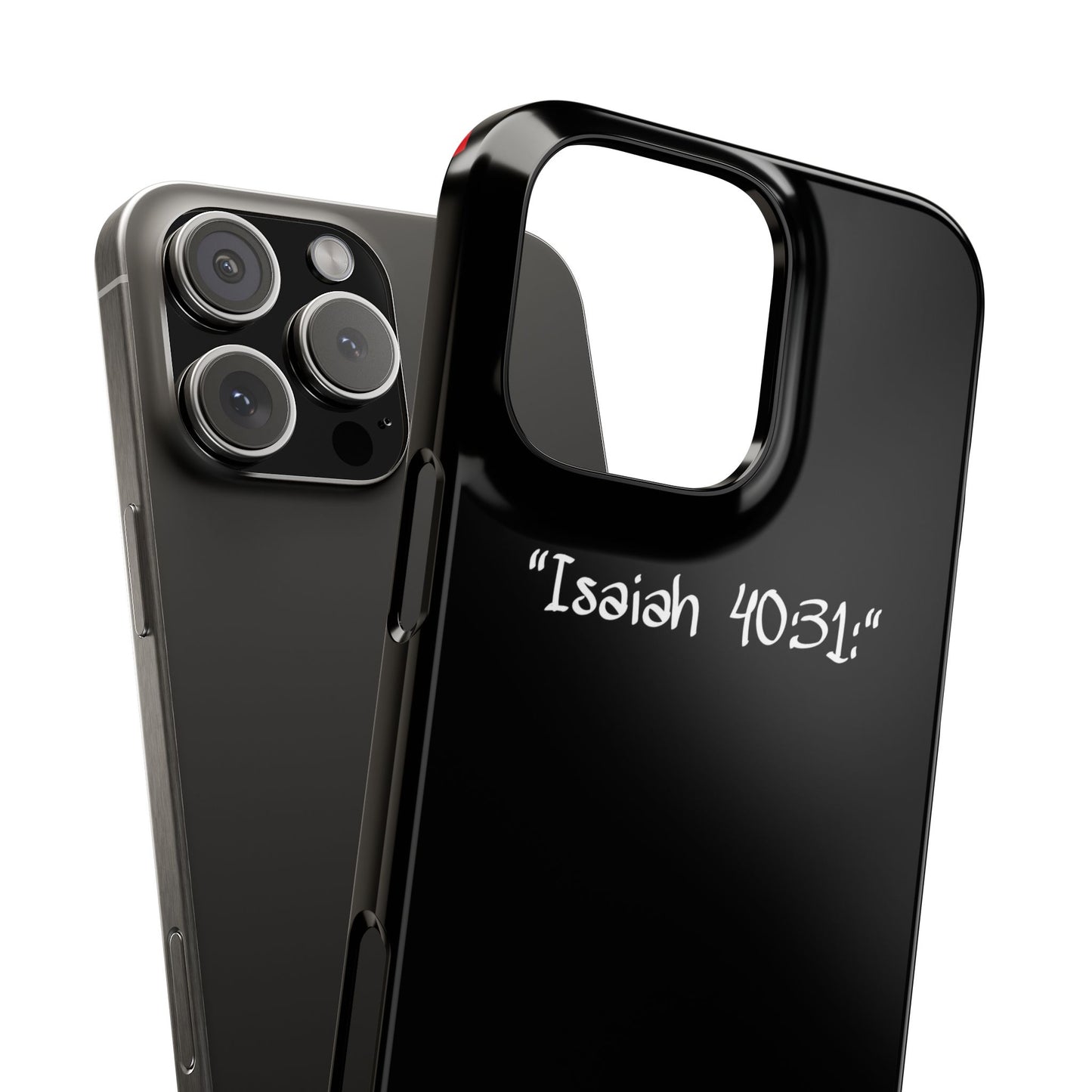 Bible verse "Isaiah 40.31:" - Iphone Case