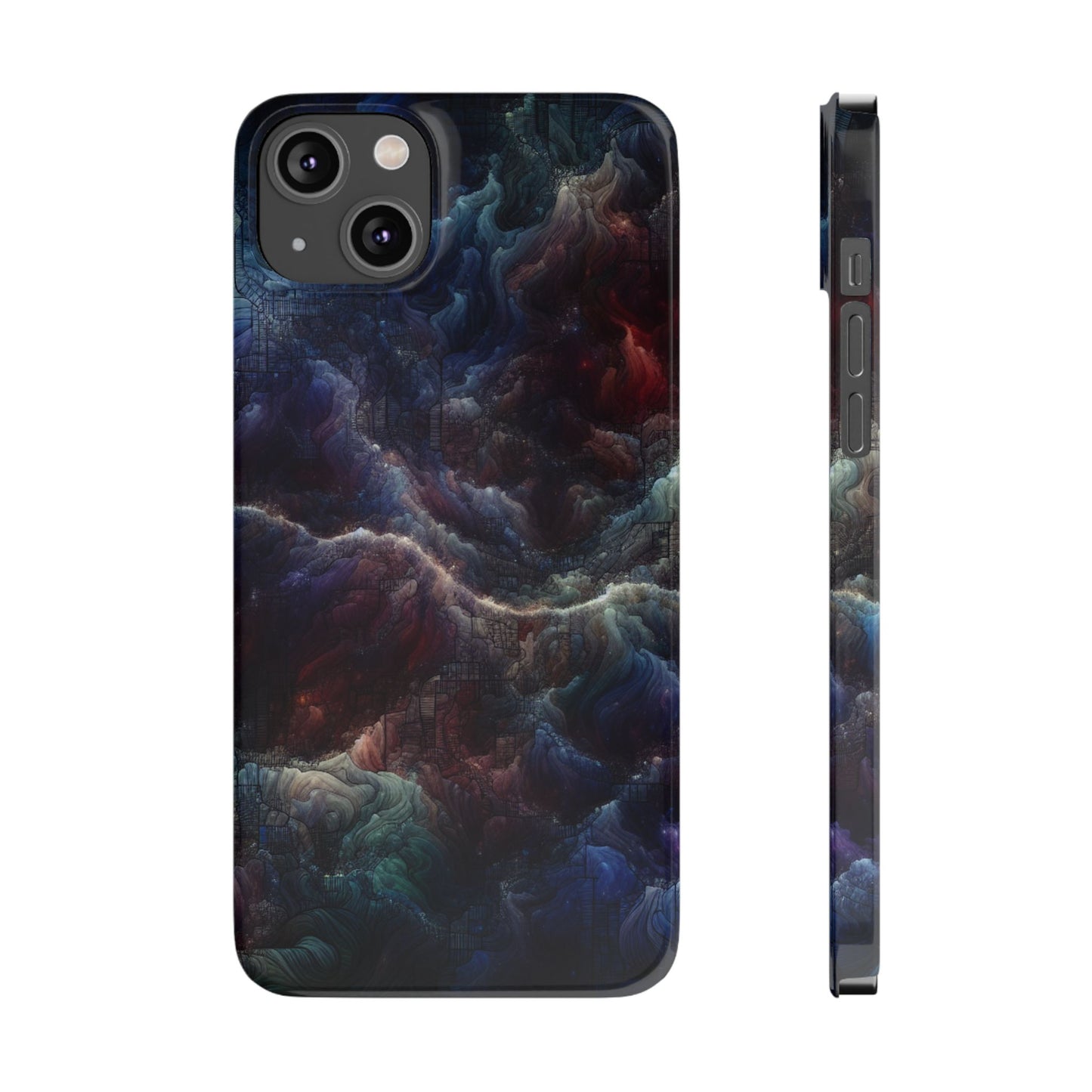 Cosmic Swirl Slim Phone Case - Protect Your Device in Style