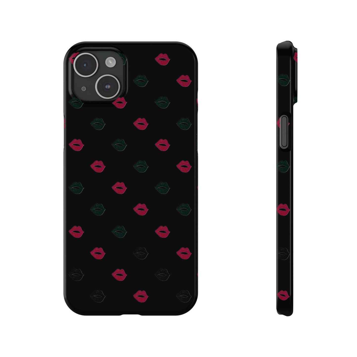 Chic Lip Pattern Slim Phone Case - Stylish Protection for Trendsetters