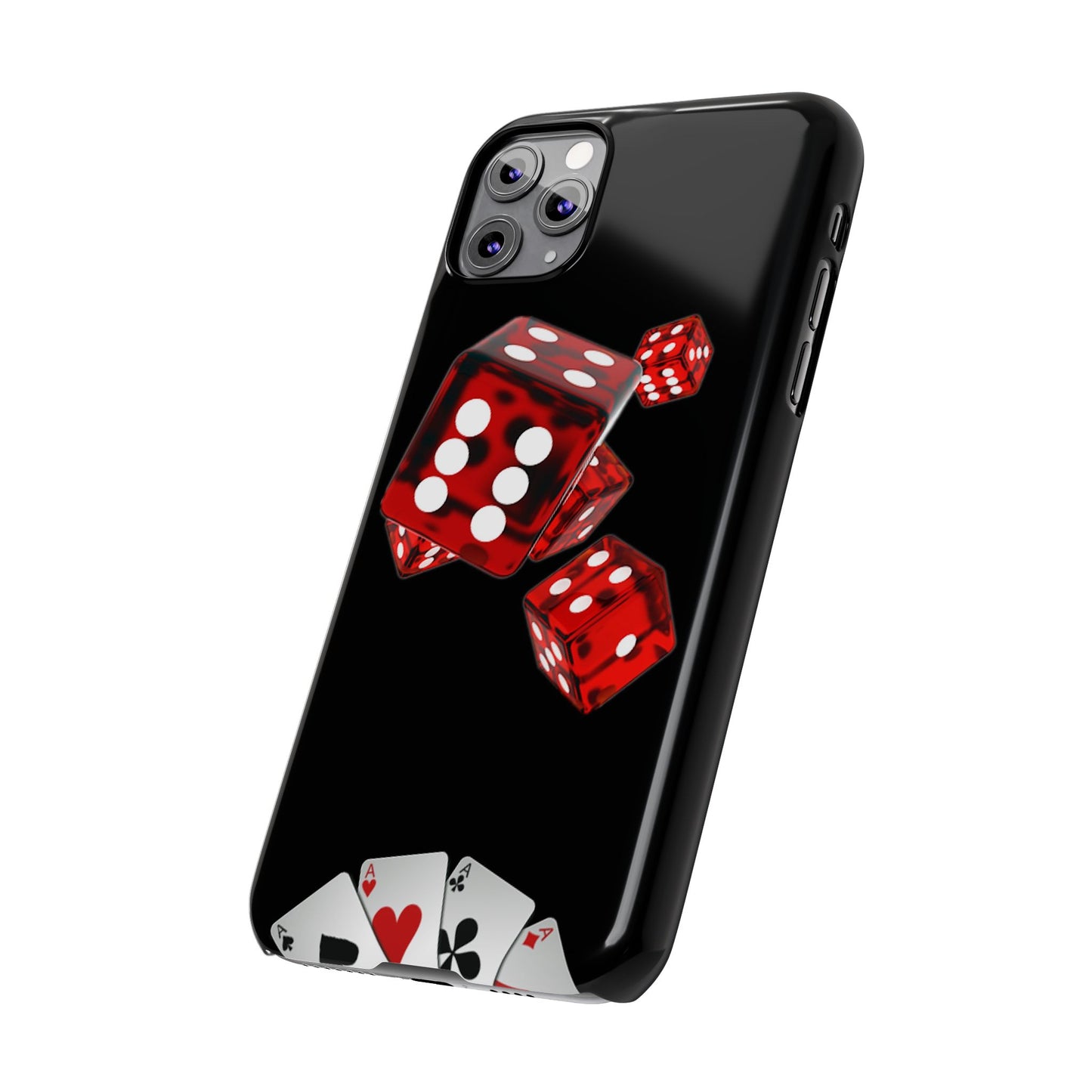 Sleek Casino Dice Slim Phone Case – Perfect for Gamblers and Poker Enthusiasts