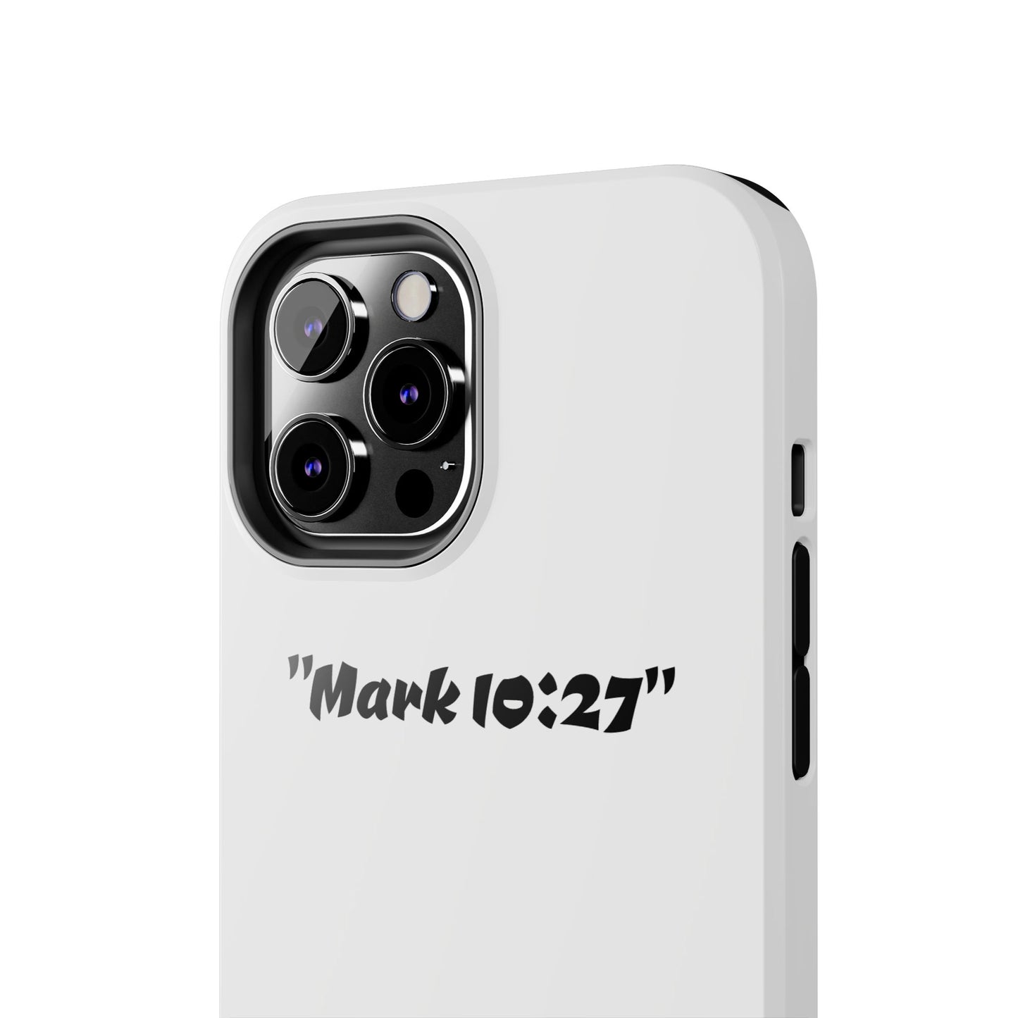 Bible verse "Mark 10:27" (V2) - Tough iPhone Case