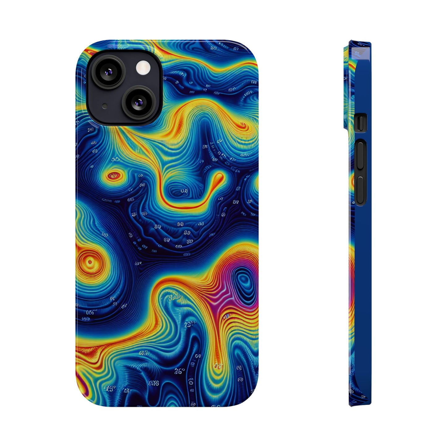 Thermal islands Phone Case - Colorful Geometric Design for Art Lovers