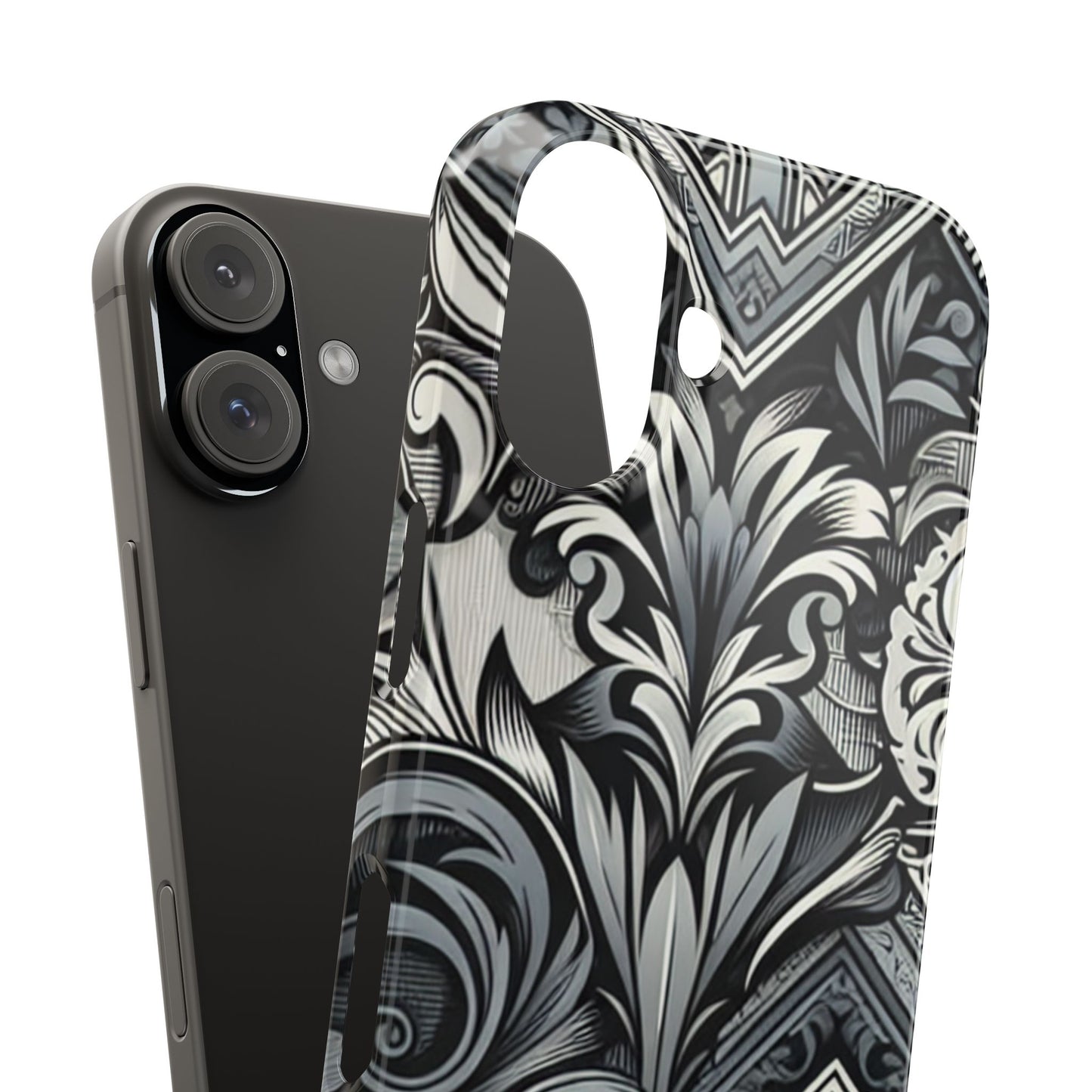 Elegant Floral Slim Phone Case - Stylish Protection for Modern Aesthetics