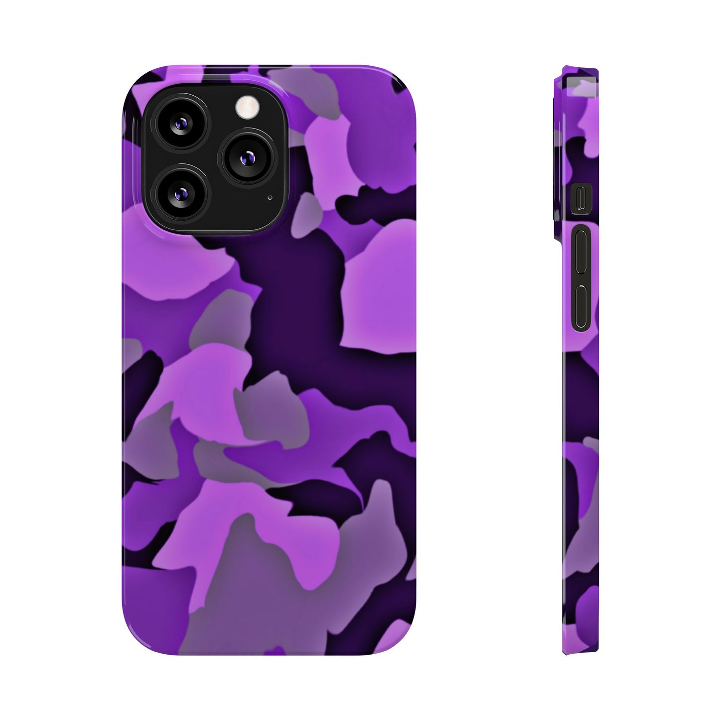 Colorful Purple Abstract Slim Phone Case - Stylish Mobile Accessory for Trendsetters