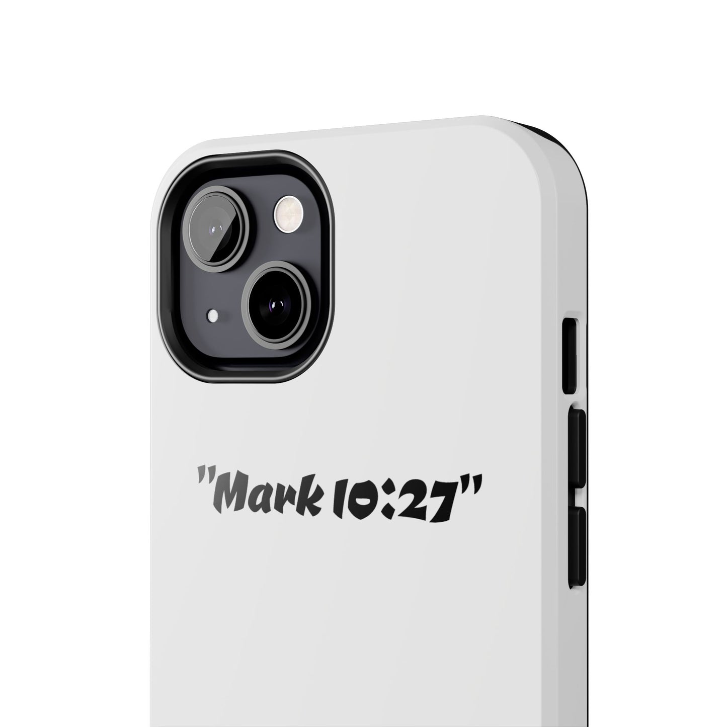 Bible verse "Mark 10:27" (V2) - Tough iPhone Case