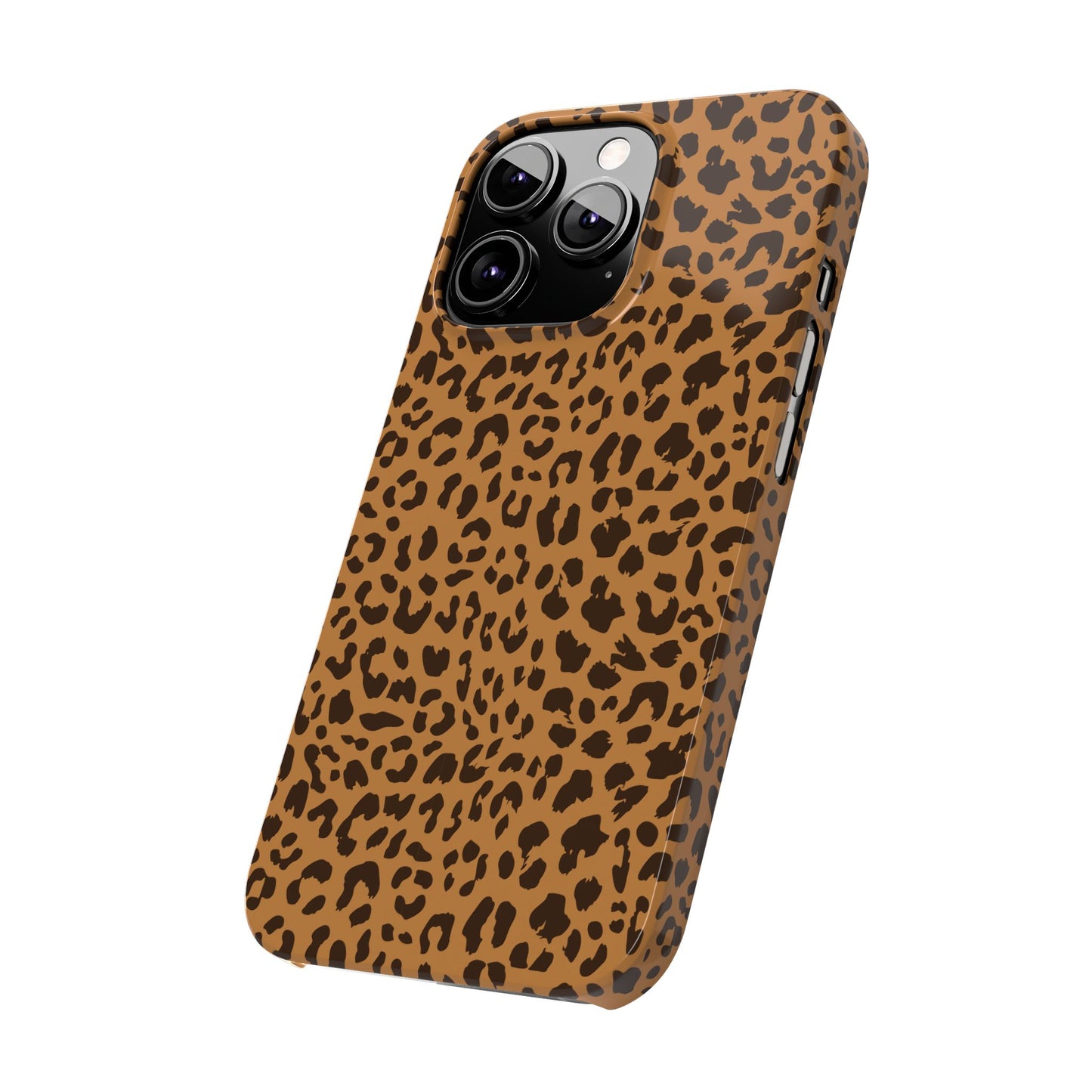 Sleek Leopard Print Slim Phone Case - Stylish & Durable Protection