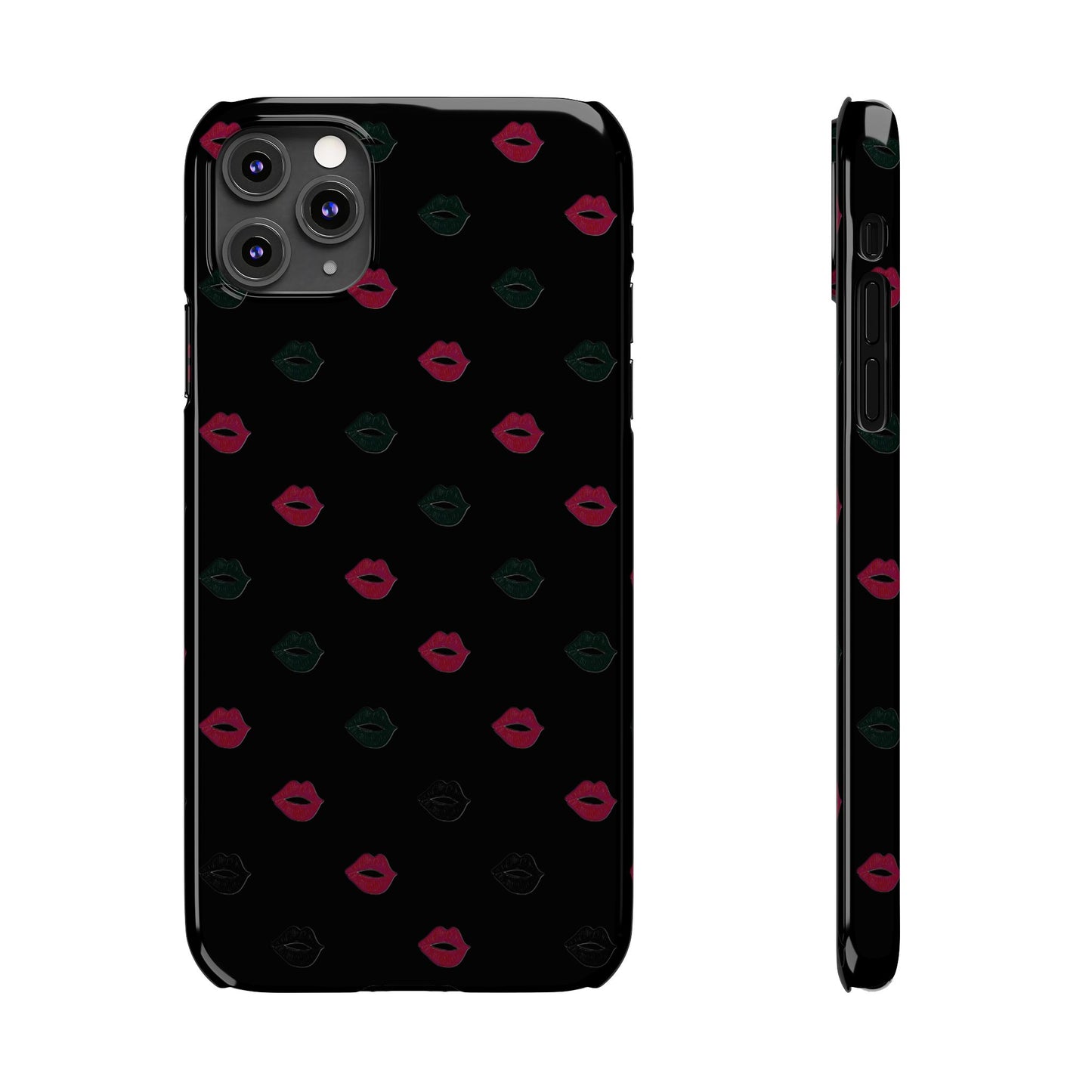 Chic Lip Pattern Slim Phone Case - Stylish Protection for Trendsetters