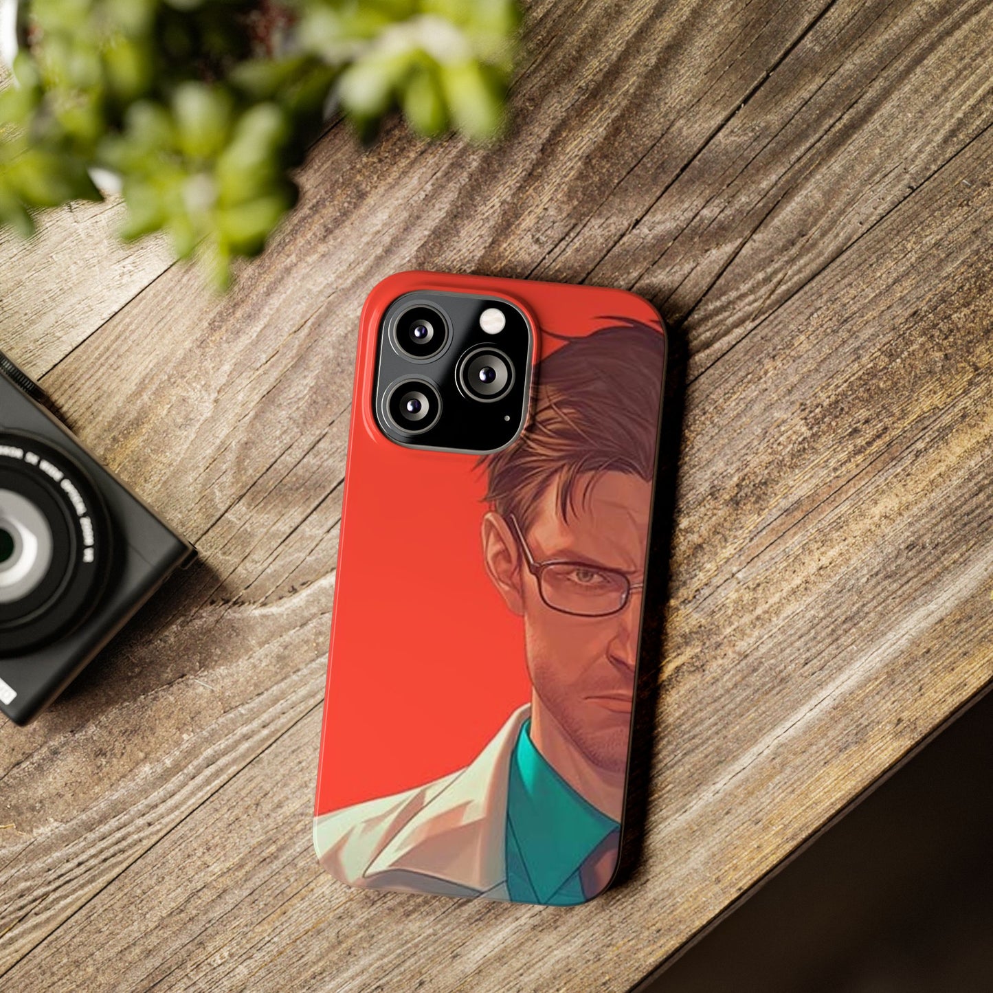 Stylish Slim Phone Case featuring Bold Artistic Design