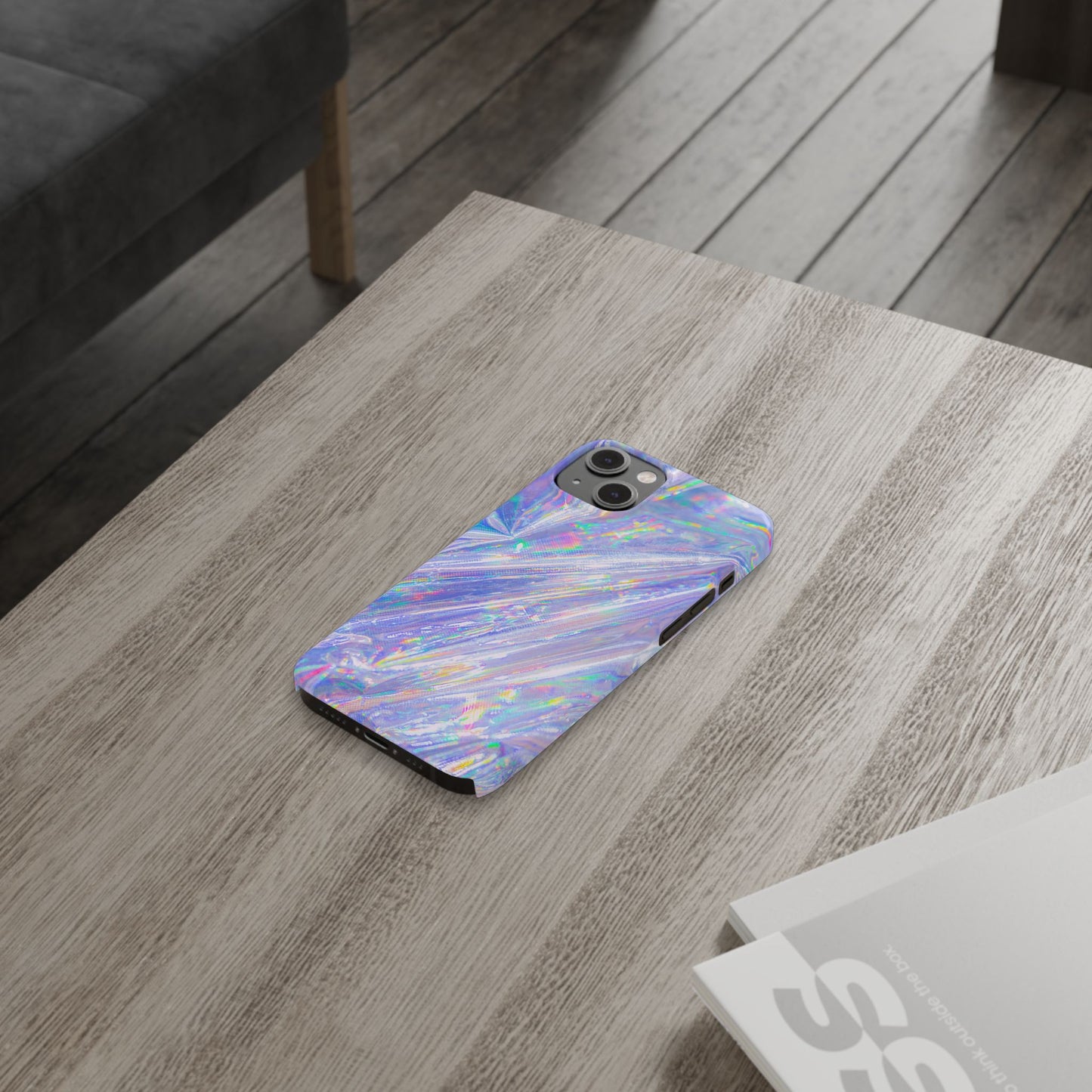 Iridescent Slim Phone Case - Holographic Design for Trendy Protection