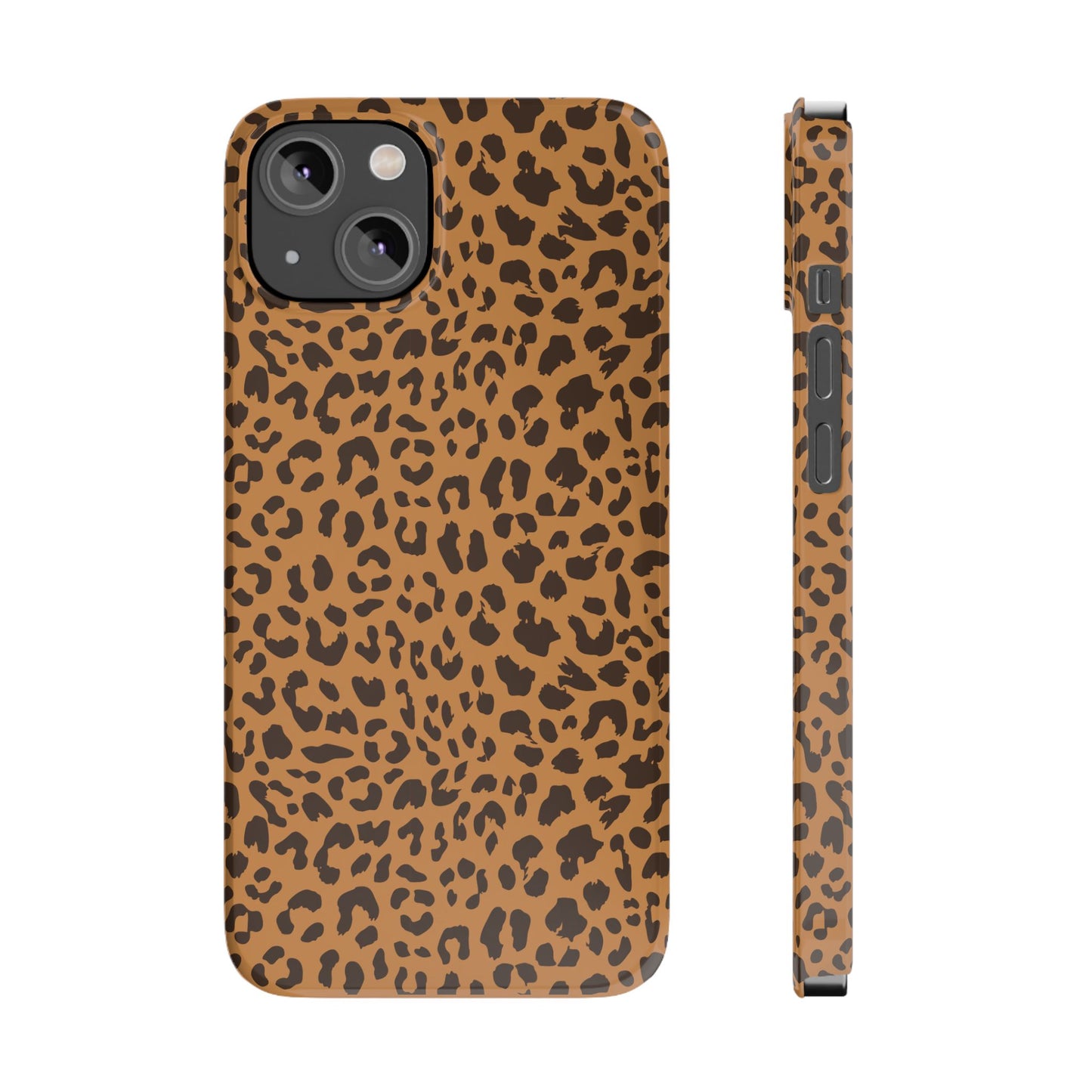 Sleek Leopard Print Slim Phone Case - Stylish & Durable Protection