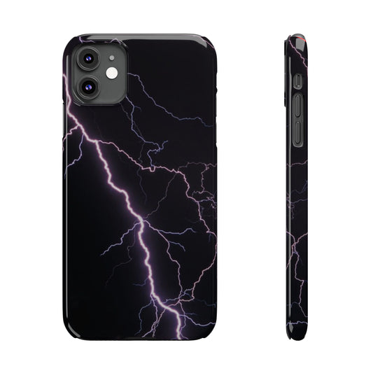 Lightning Bolt Slim Phone Case - Edgy, Stylish Protection for Your Device