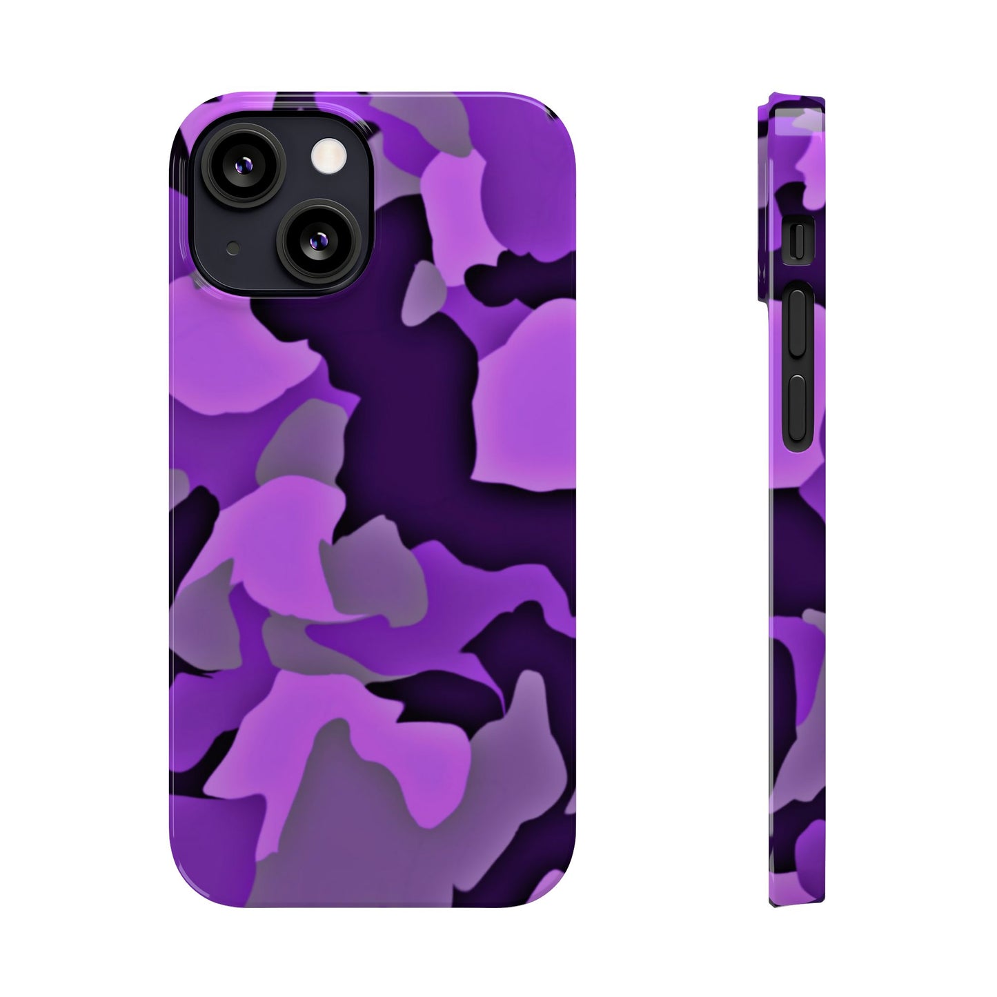 Colorful Purple Abstract Slim Phone Case - Stylish Mobile Accessory for Trendsetters