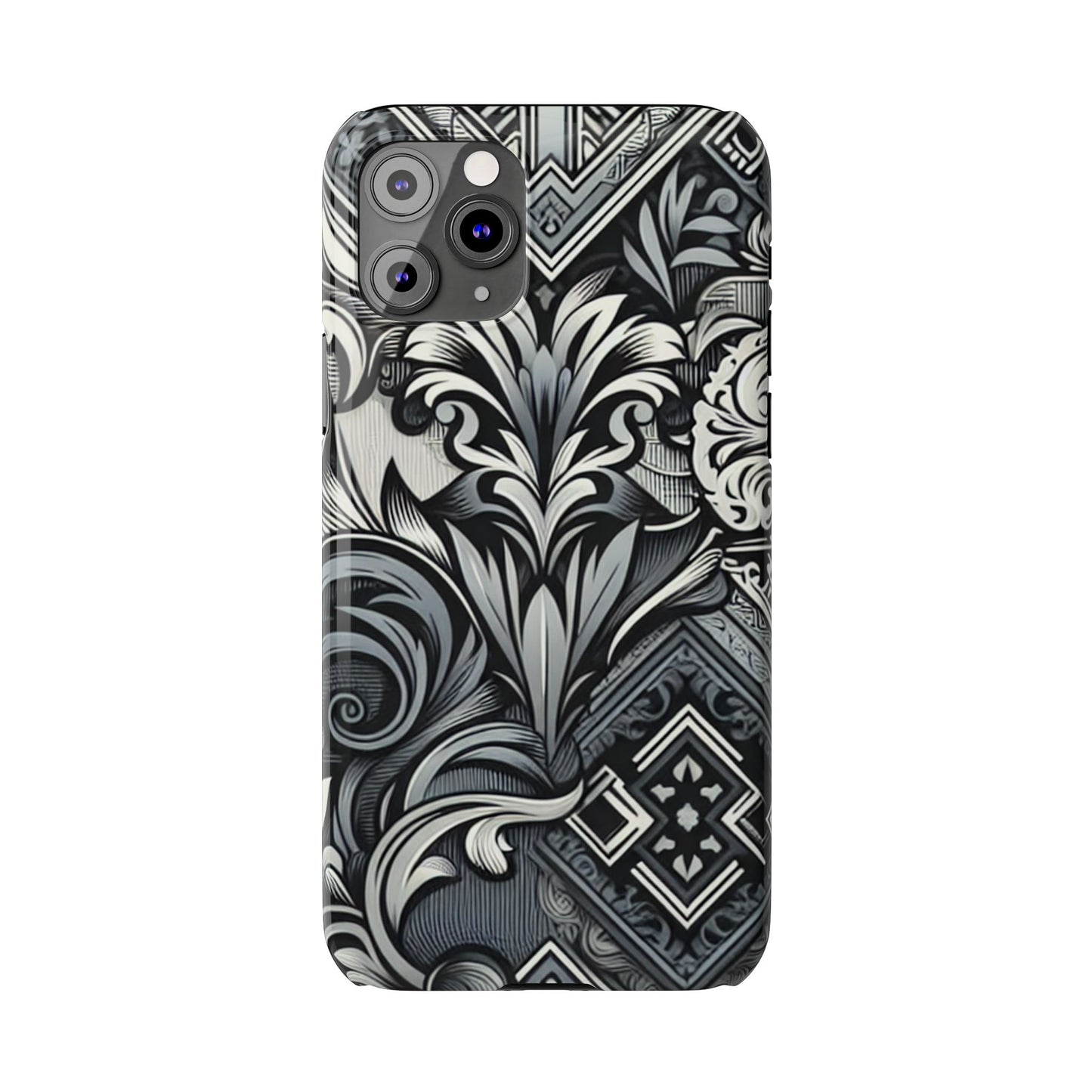 Elegant Floral Slim Phone Case - Stylish Protection for Modern Aesthetics