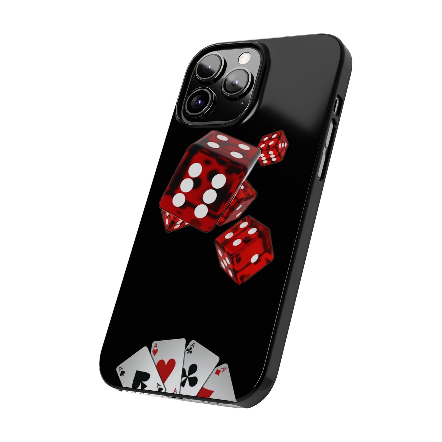 Sleek Casino Dice Slim Phone Case – Perfect for Gamblers and Poker Enthusiasts