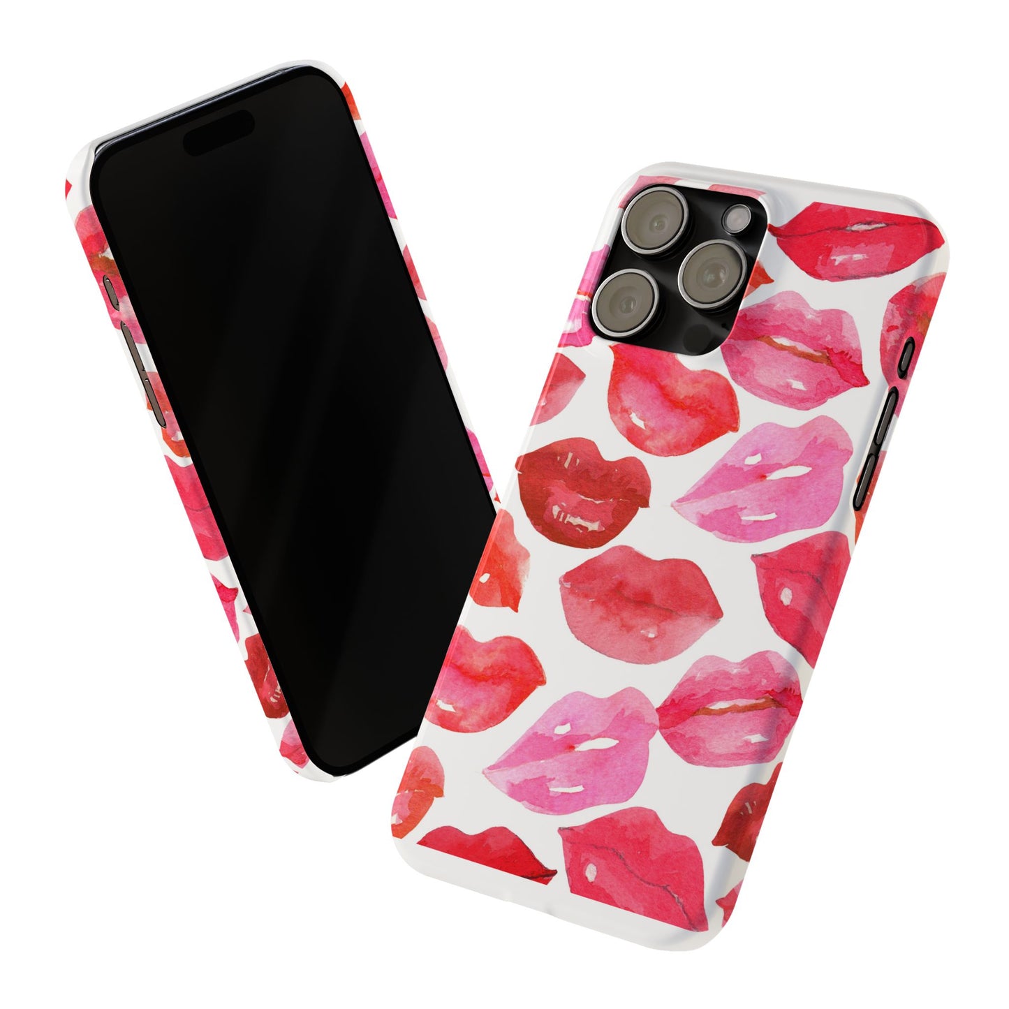 Romantic Kiss Lip Design Slim Phone Case - Perfect Gift for Valentine's Day