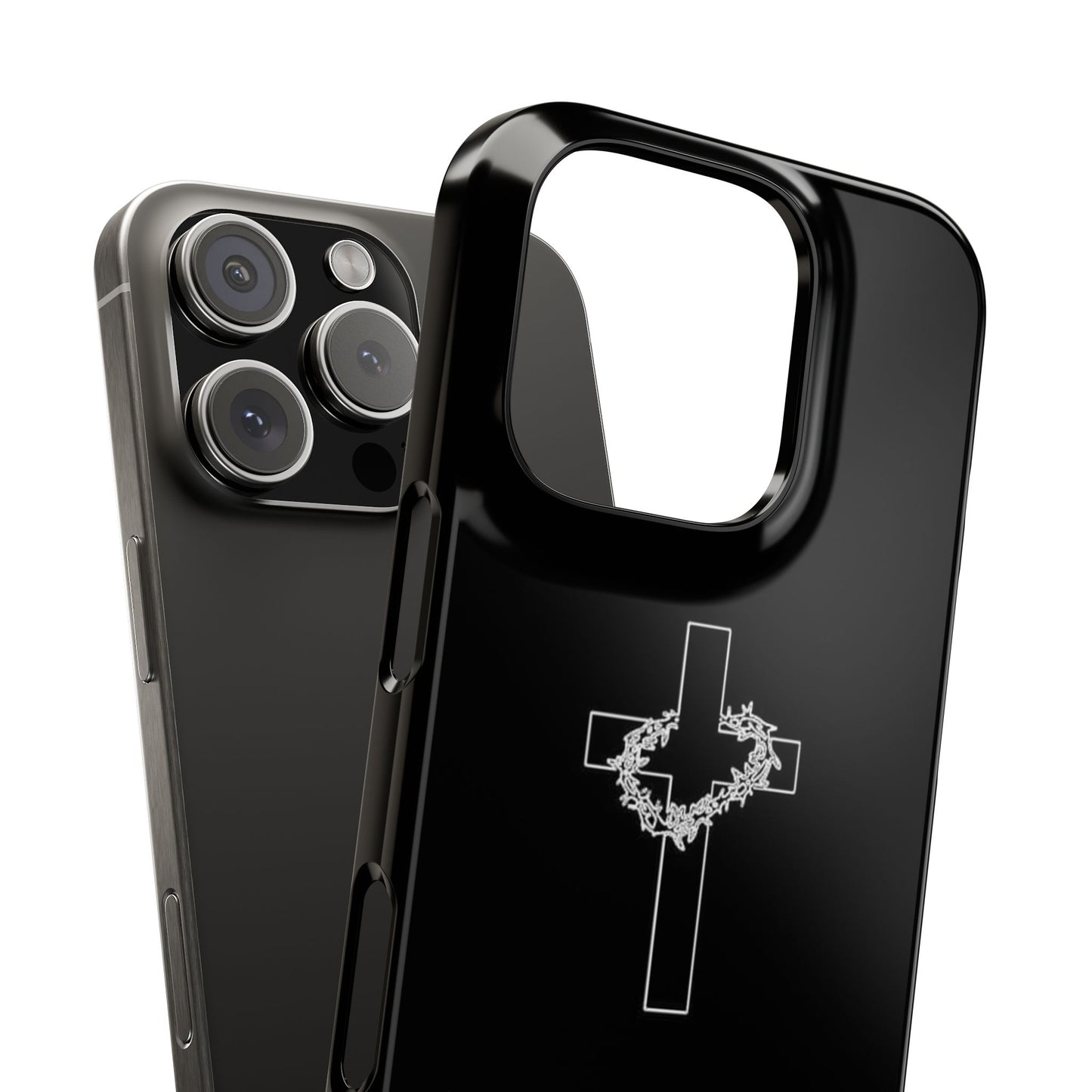 Faith-Inspired Slim Phone Case with Cross Design