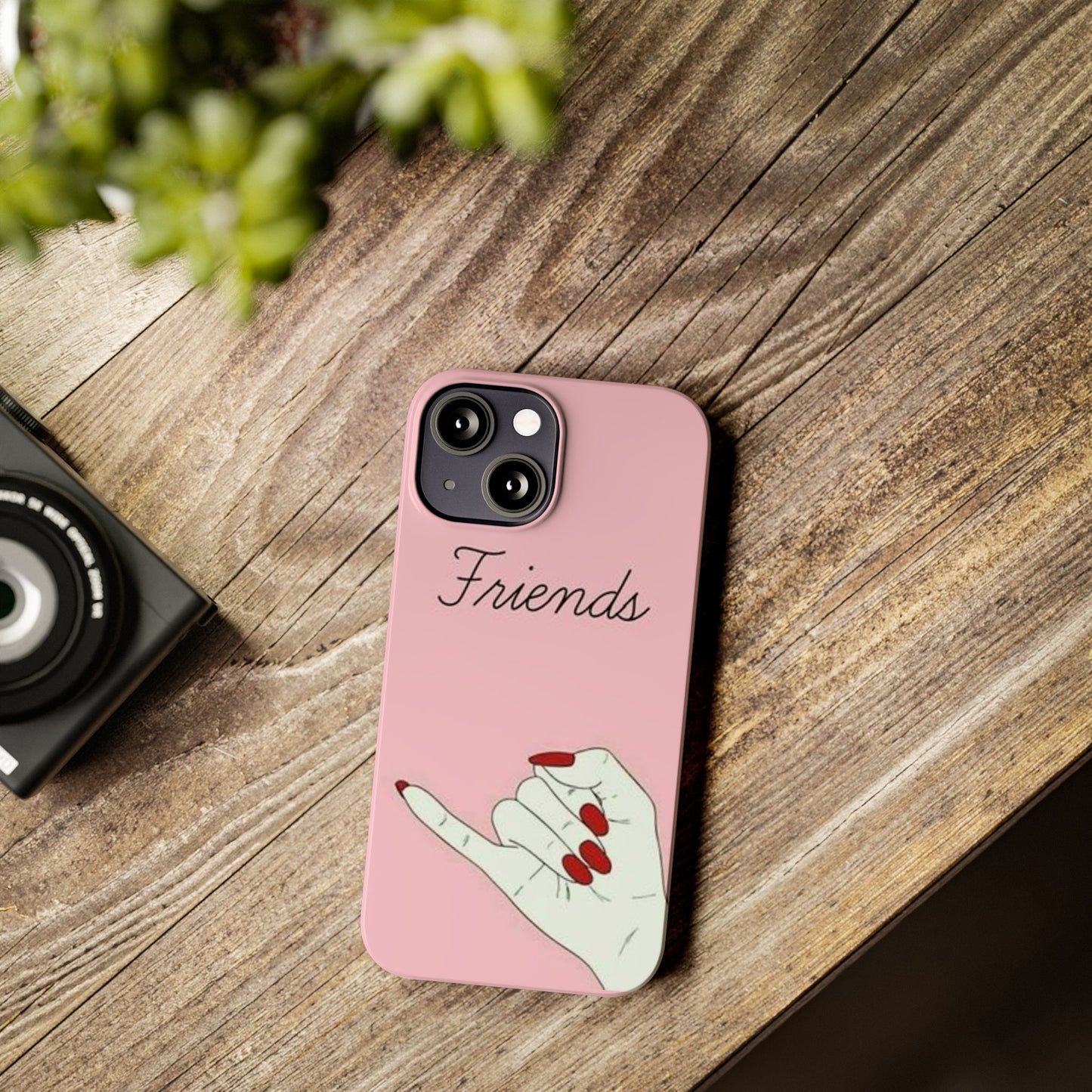 Stylish Slim Phone Case - 'Friends' Design - Perfect Gift for Besties