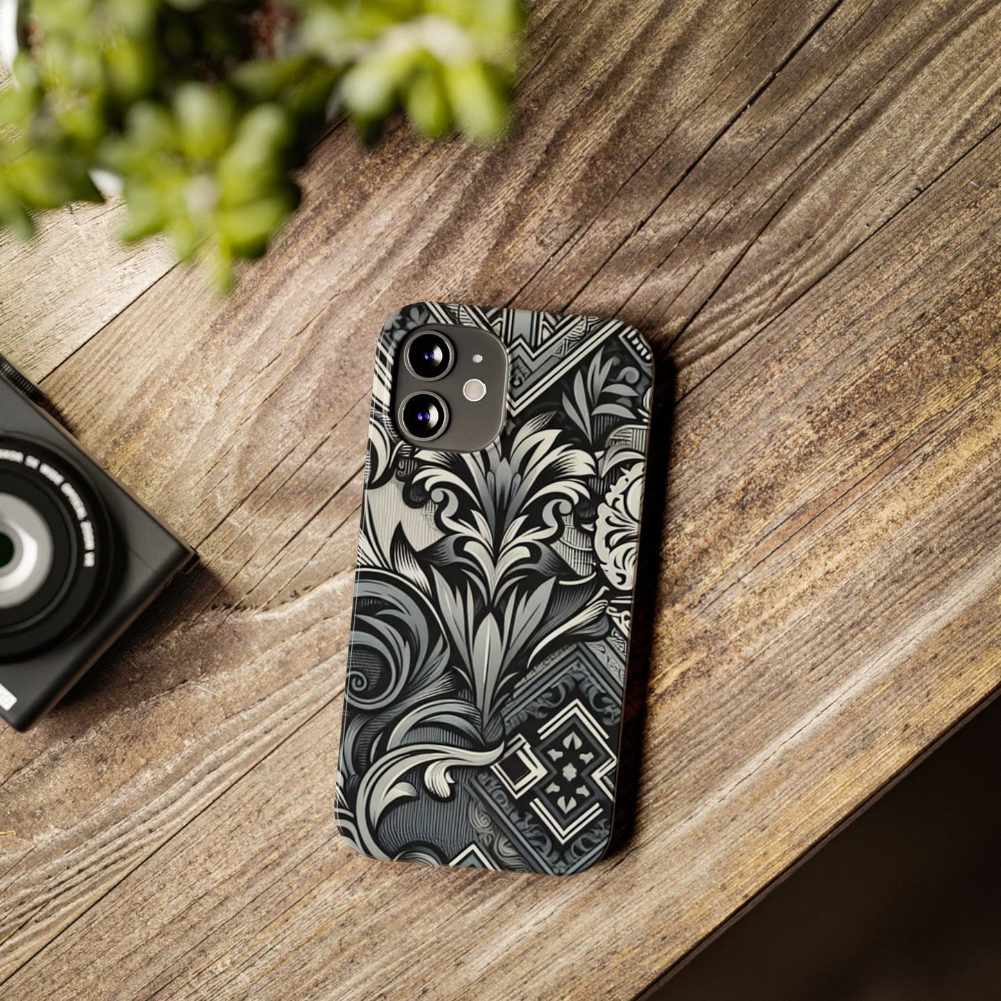 Elegant Floral Slim Phone Case - Stylish Protection for Modern Aesthetics