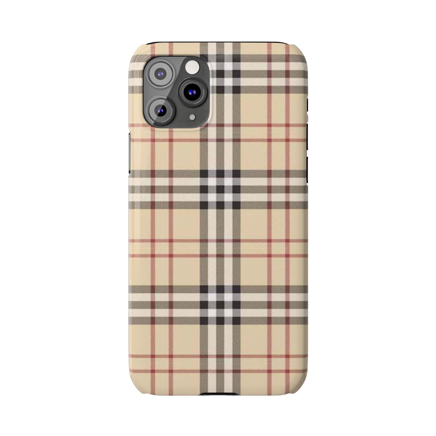 Classic Plaid Slim Phone Case - Stylish and Durable Protective Cover