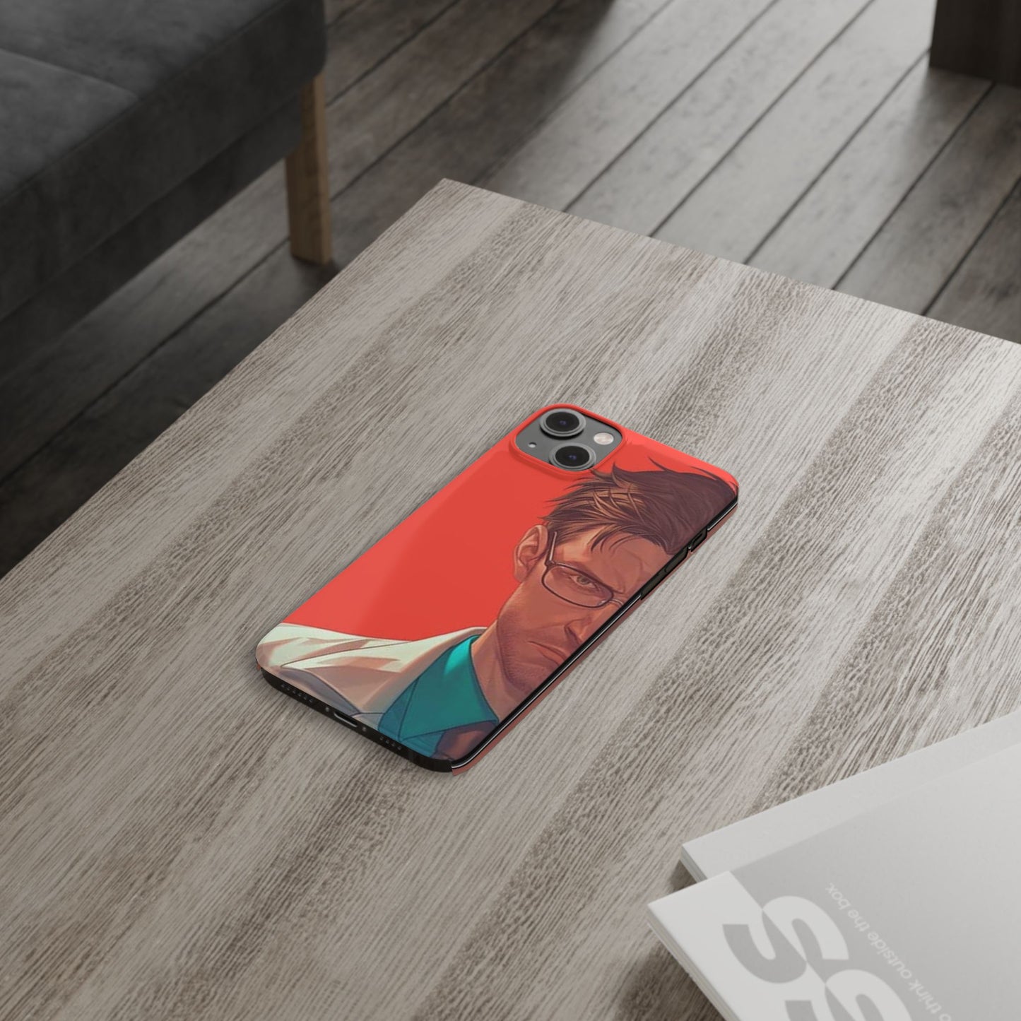 Stylish Slim Phone Case featuring Bold Artistic Design