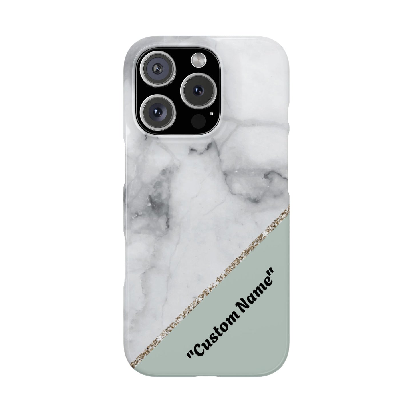 Custom Marble Slim Phone Case - Personalized Design for Trendy Protection