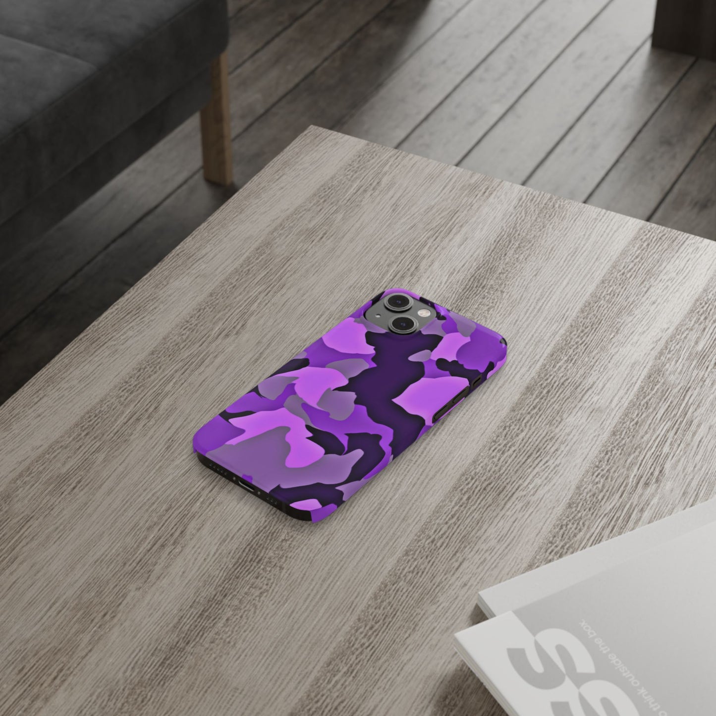 Colorful Purple Abstract Slim Phone Case - Stylish Mobile Accessory for Trendsetters