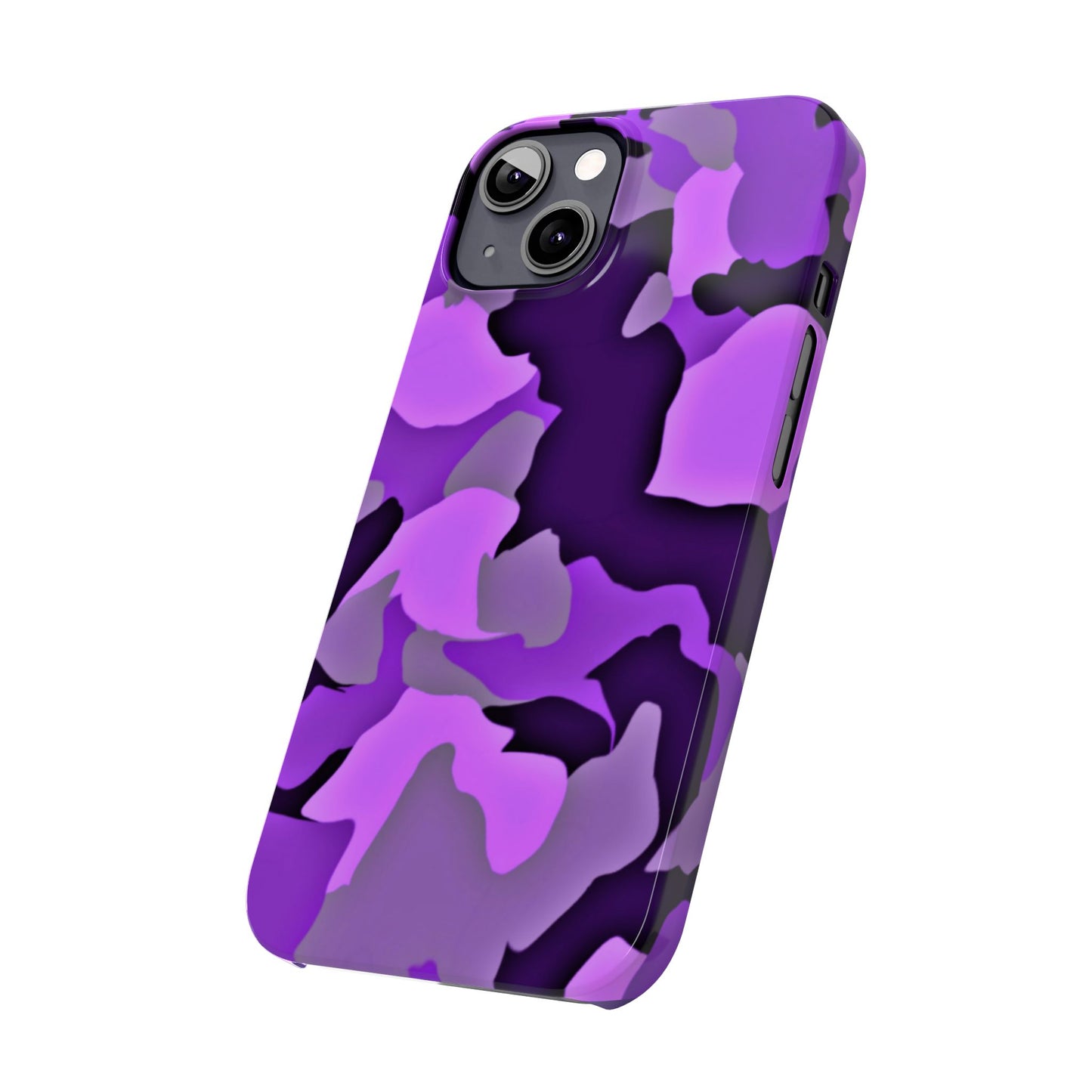 Colorful Purple Abstract Slim Phone Case - Stylish Mobile Accessory for Trendsetters