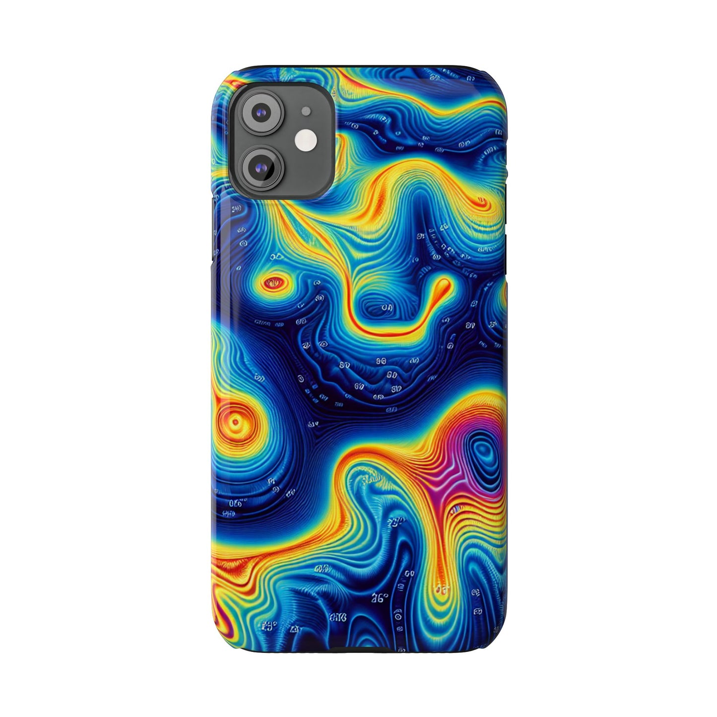 Thermal islands Phone Case - Colorful Geometric Design for Art Lovers