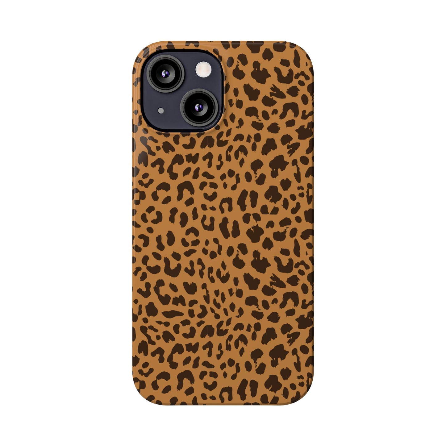 Sleek Leopard Print Slim Phone Case - Stylish & Durable Protection