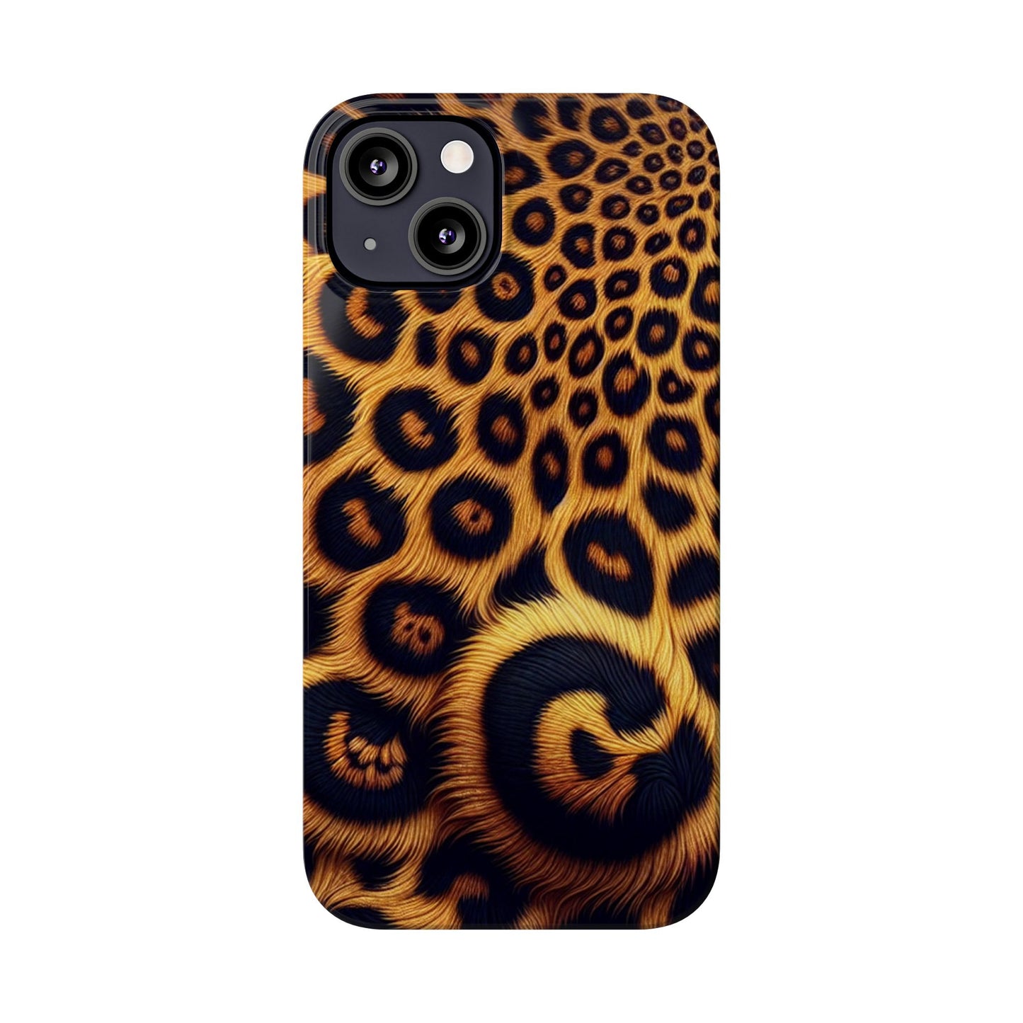 "New" Leopard Print Slim Phone Case - Trendy Animal Design