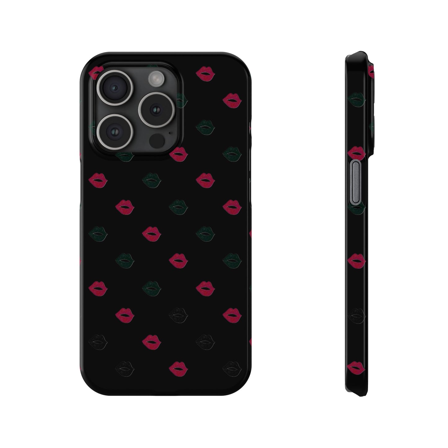 Chic Lip Pattern Slim Phone Case - Stylish Protection for Trendsetters