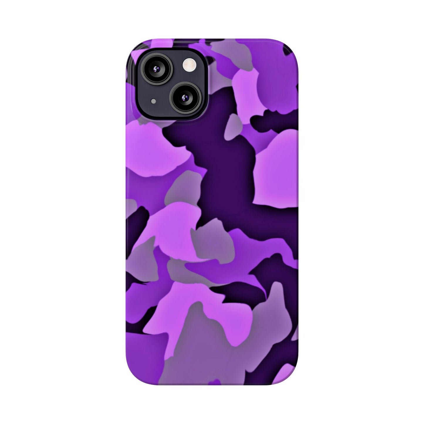 Colorful Purple Abstract Slim Phone Case - Stylish Mobile Accessory for Trendsetters