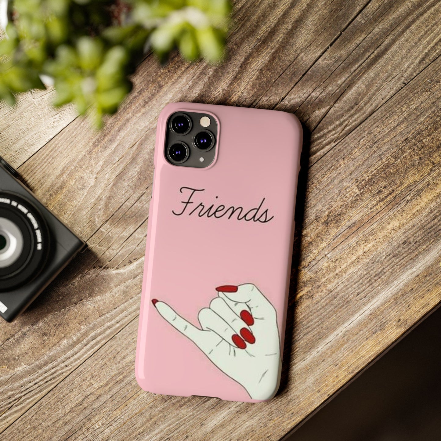 Stylish Slim Phone Case - 'Friends' Design - Perfect Gift for Besties