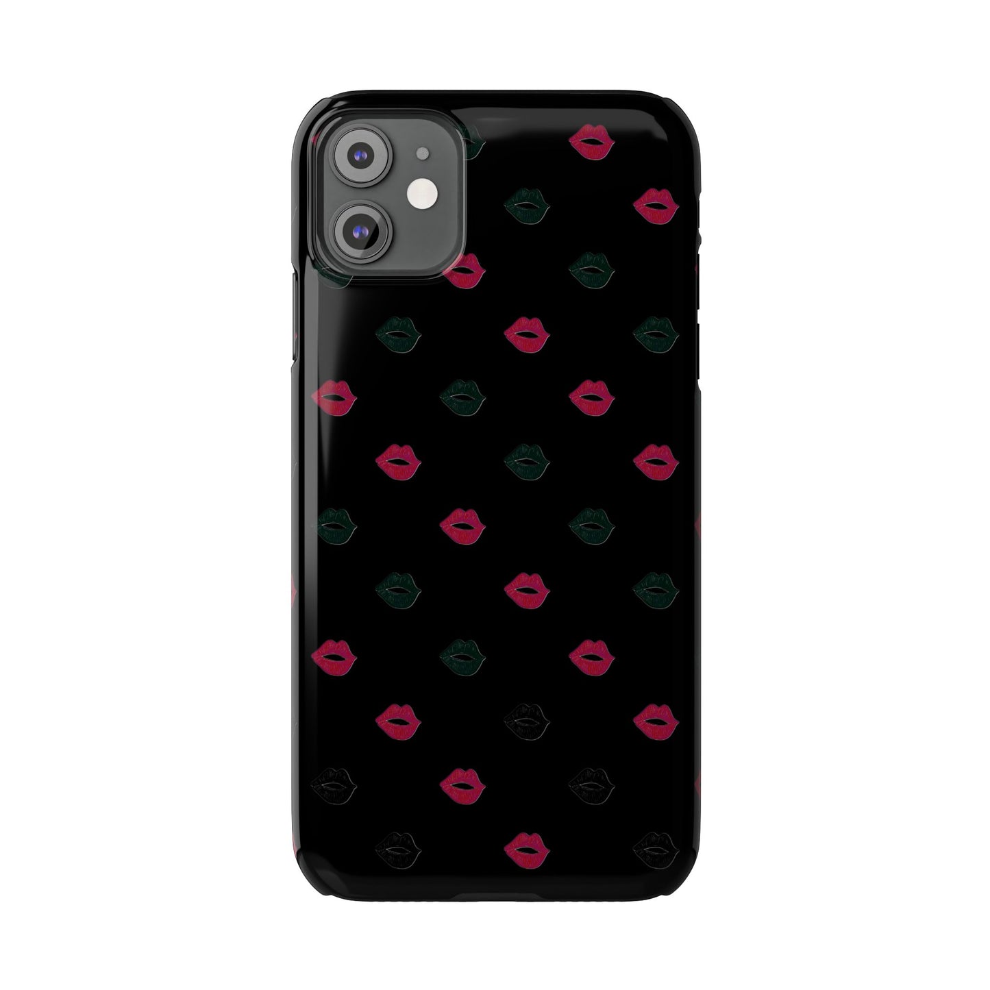 Chic Lip Pattern Slim Phone Case - Stylish Protection for Trendsetters