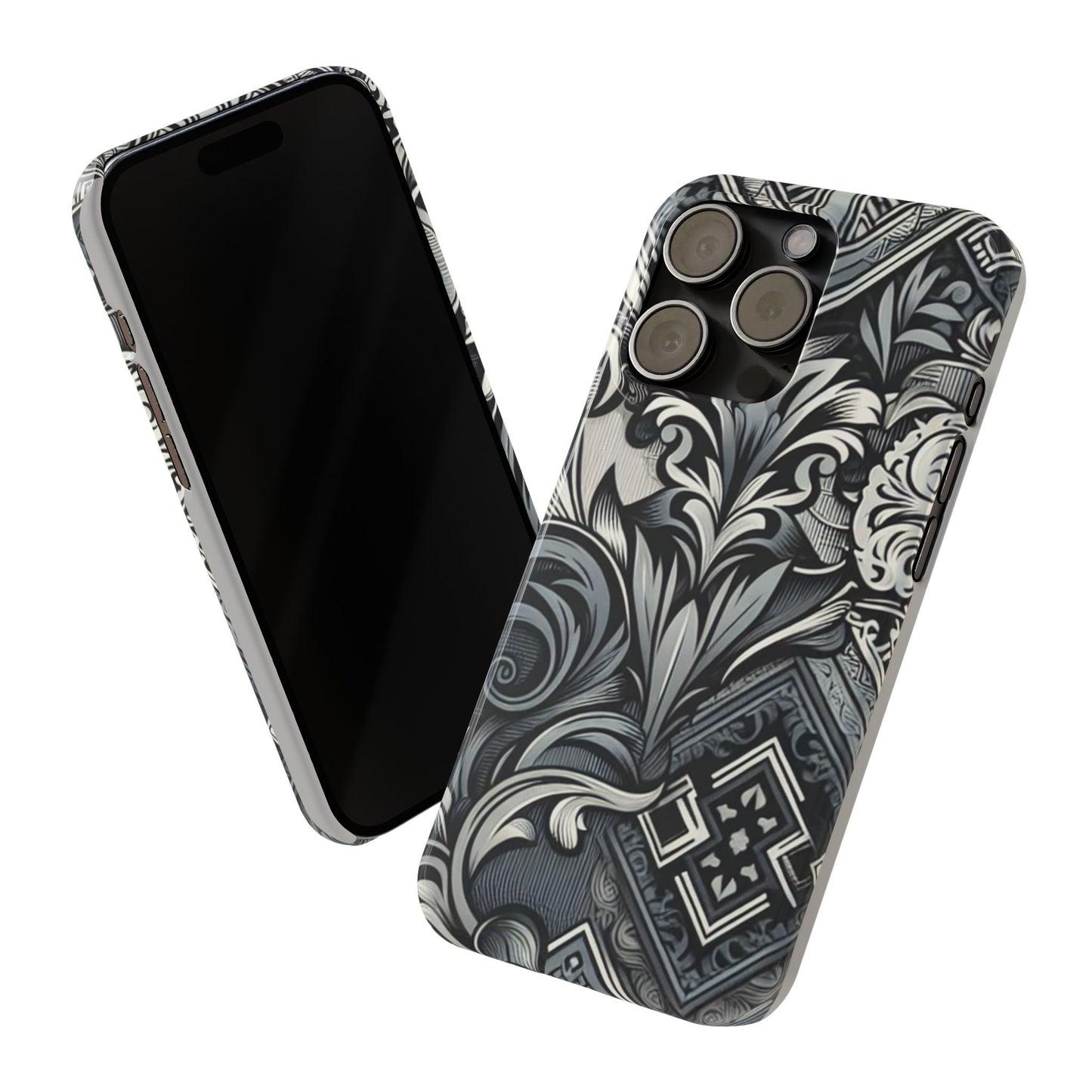 Elegant Floral Slim Phone Case - Stylish Protection for Modern Aesthetics