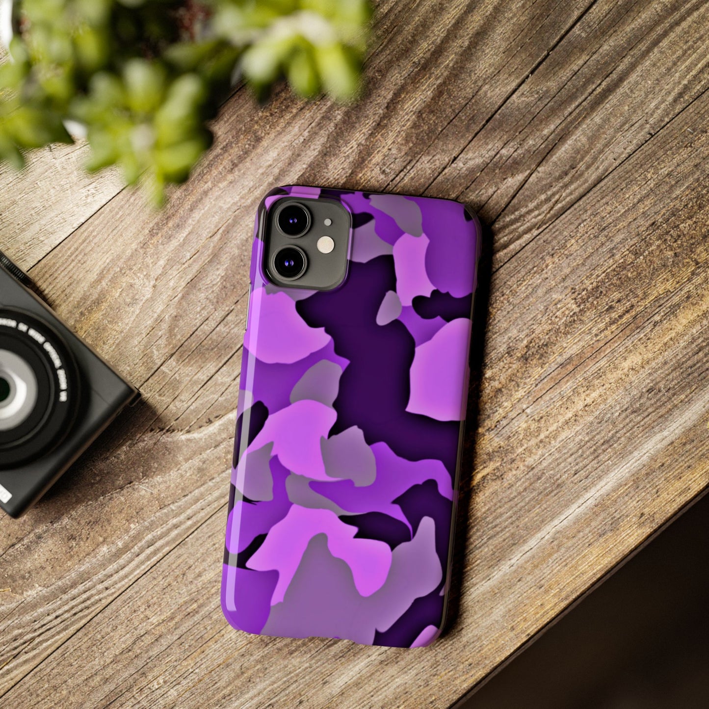 Colorful Purple Abstract Slim Phone Case - Stylish Mobile Accessory for Trendsetters