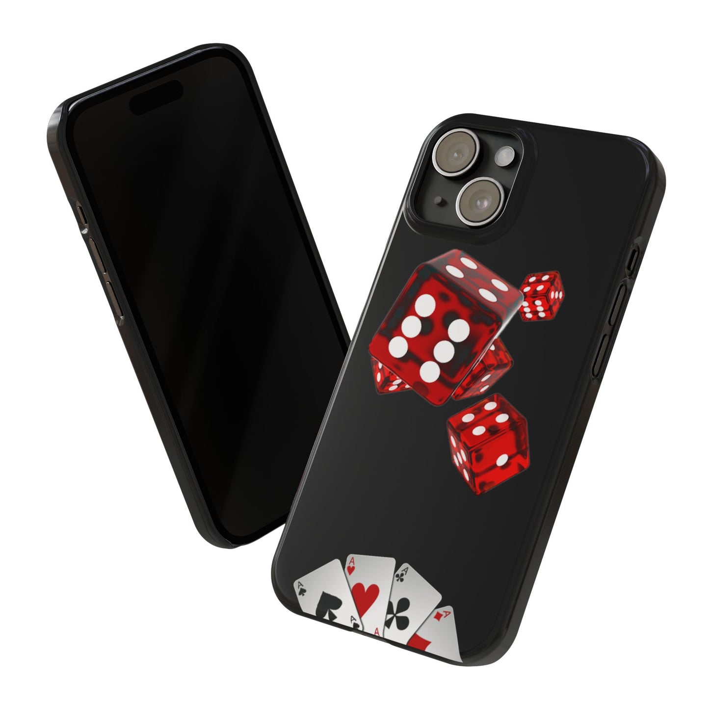 Sleek Casino Dice Slim Phone Case – Perfect for Gamblers and Poker Enthusiasts