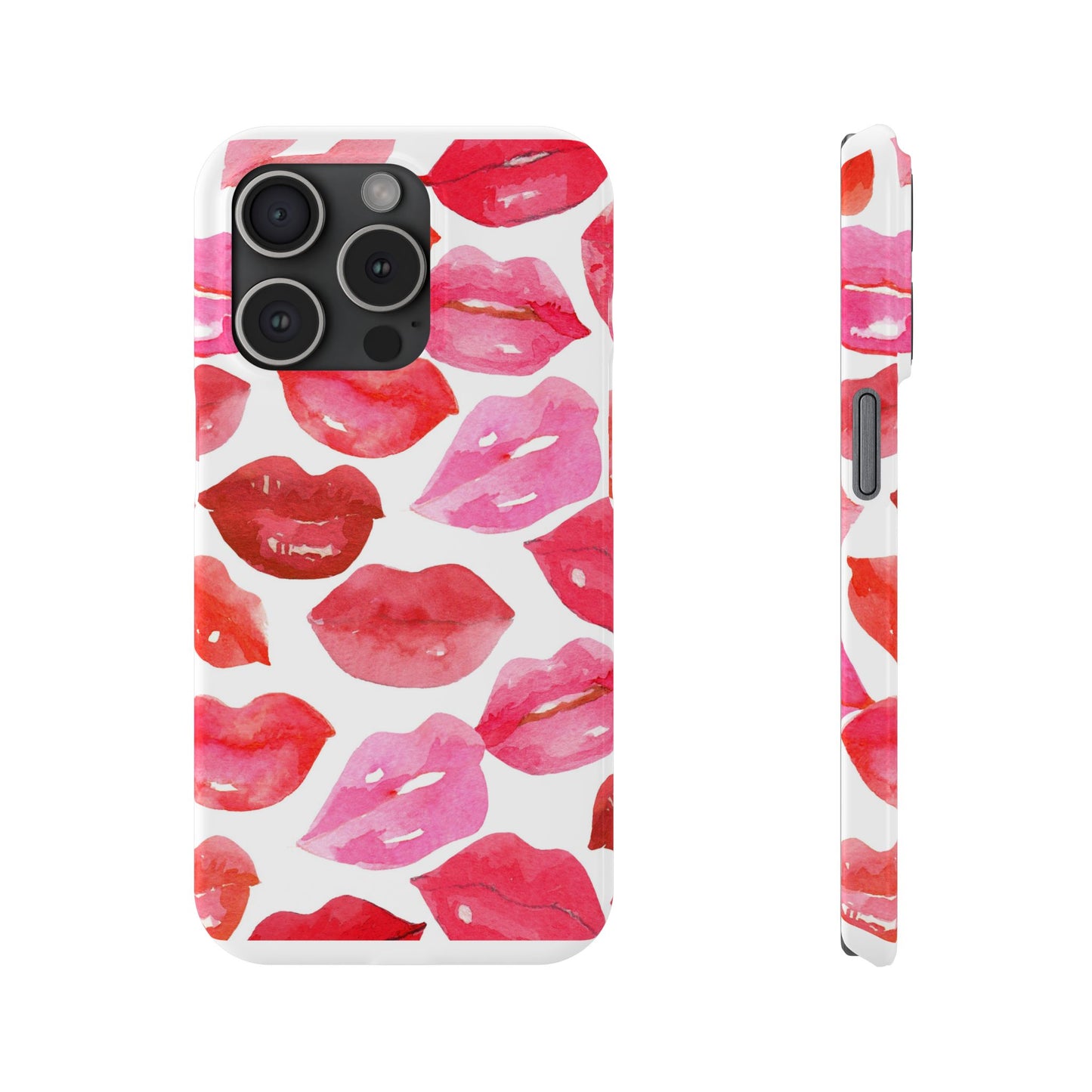 Romantic Kiss Lip Design Slim Phone Case - Perfect Gift for Valentine's Day