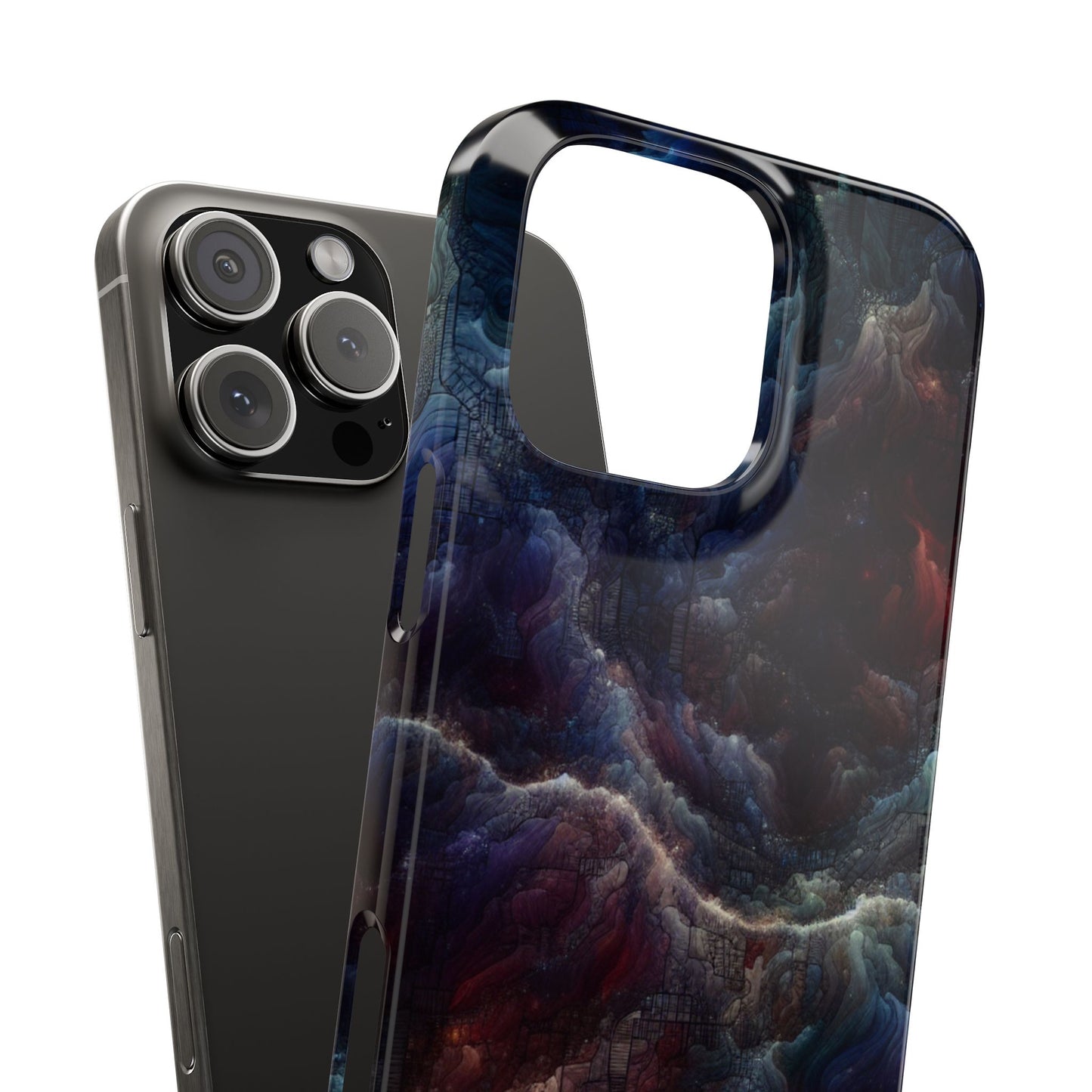 Cosmic Swirl Slim Phone Case - Protect Your Device in Style