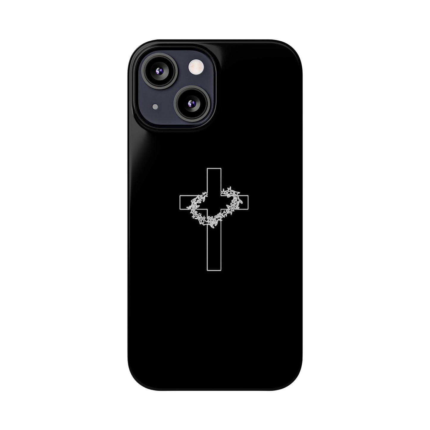 Faith-Inspired Slim Phone Case with Cross Design