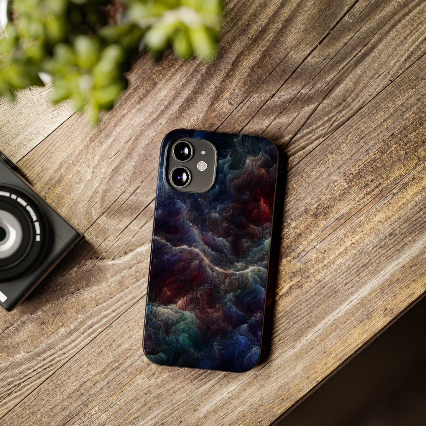 Cosmic Swirl Slim Phone Case - Protect Your Device in Style