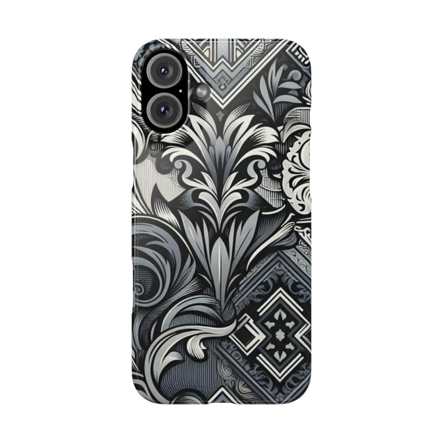 Elegant Floral Slim Phone Case - Stylish Protection for Modern Aesthetics