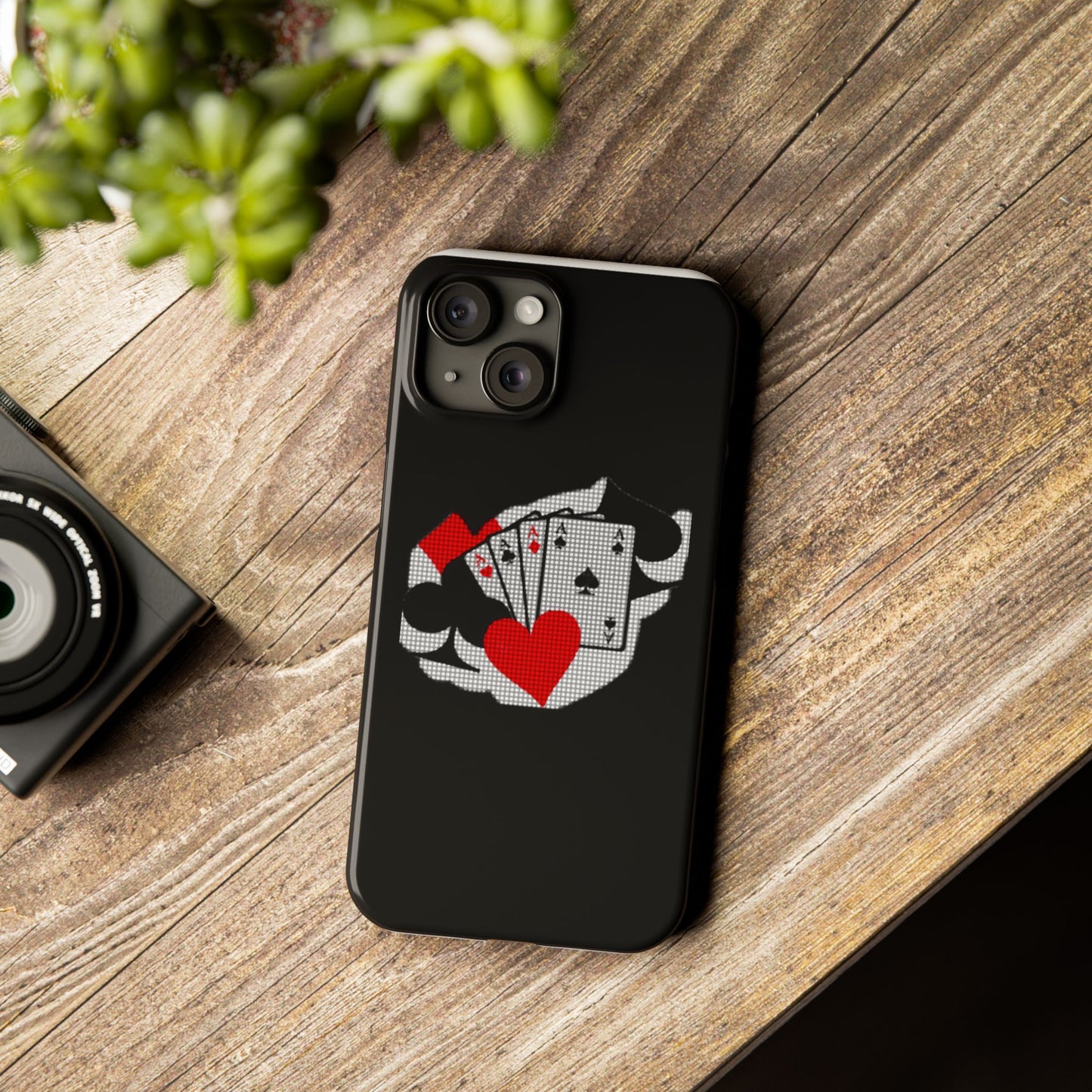 Stylish Slim Phone Case with Poker Design - Perfect for Gamers and Card Enthusiasts