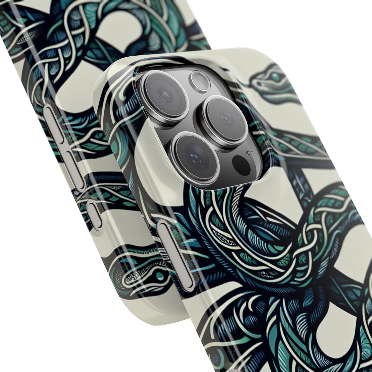 Artistic Snake Slim Phone Case - Unique Design for Nature Lovers