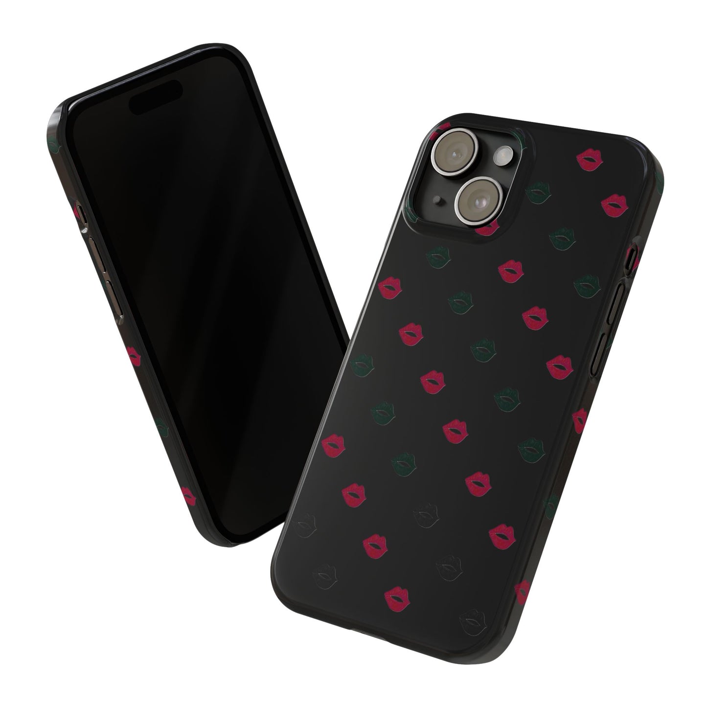 Chic Lip Pattern Slim Phone Case - Stylish Protection for Trendsetters