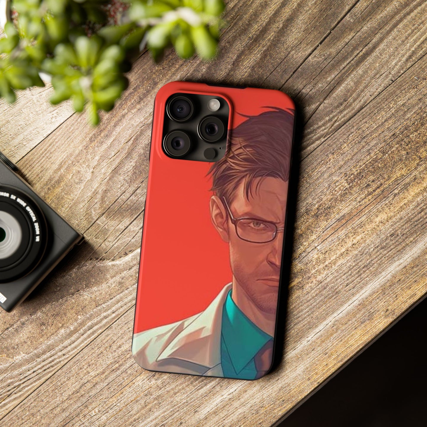 Stylish Slim Phone Case featuring Bold Artistic Design