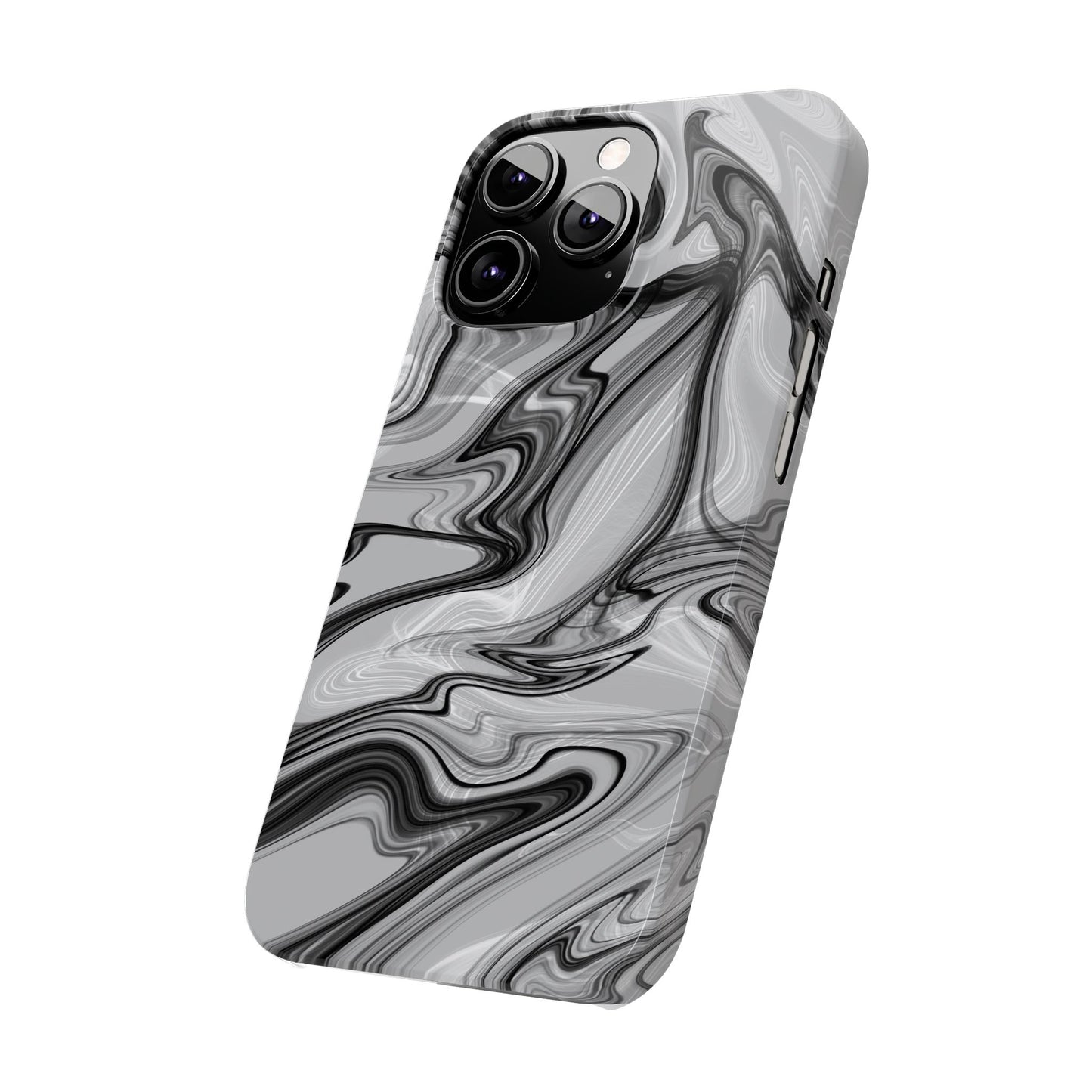 Stylish Black and Gray Abstract Slim Phone Case