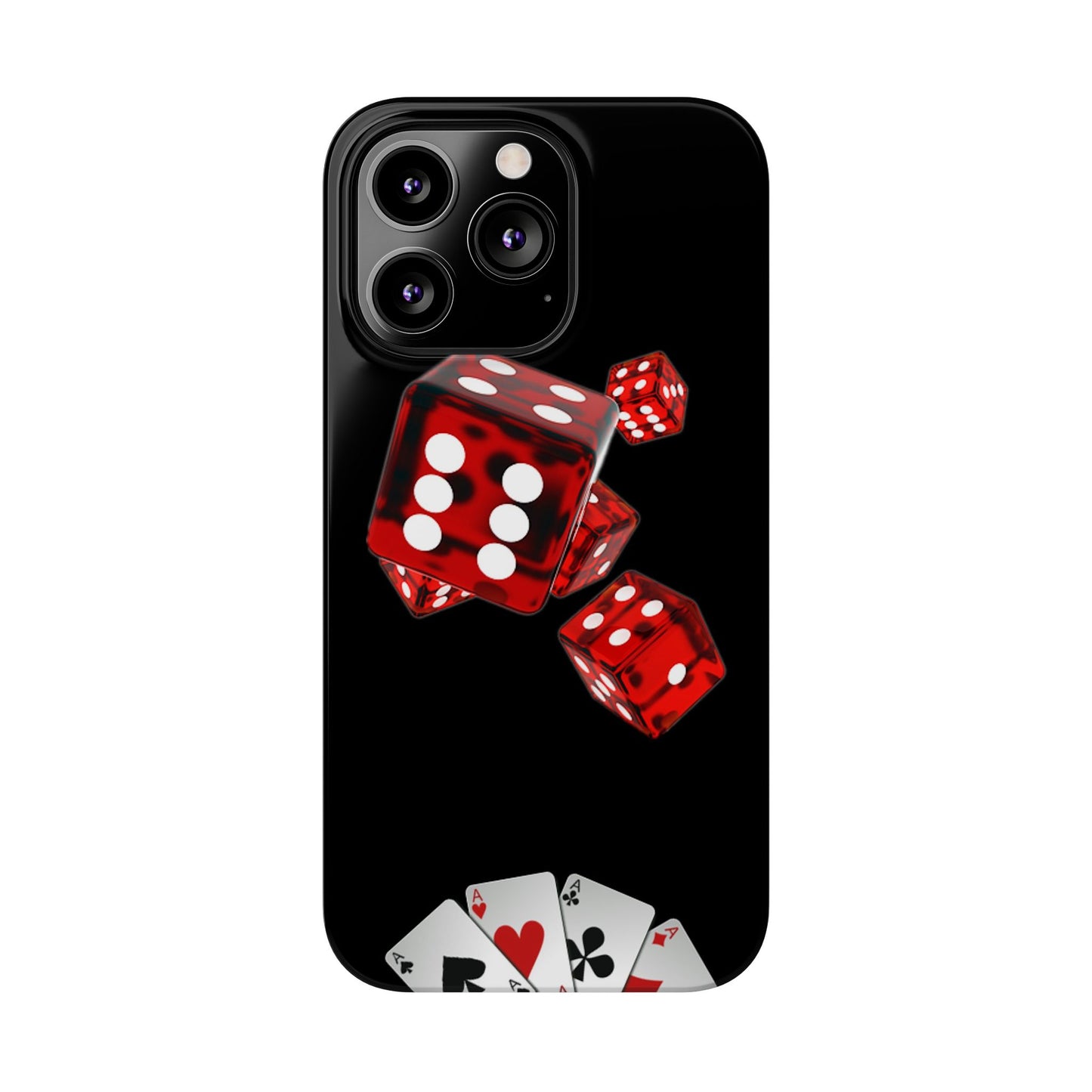 Sleek Casino Dice Slim Phone Case – Perfect for Gamblers and Poker Enthusiasts