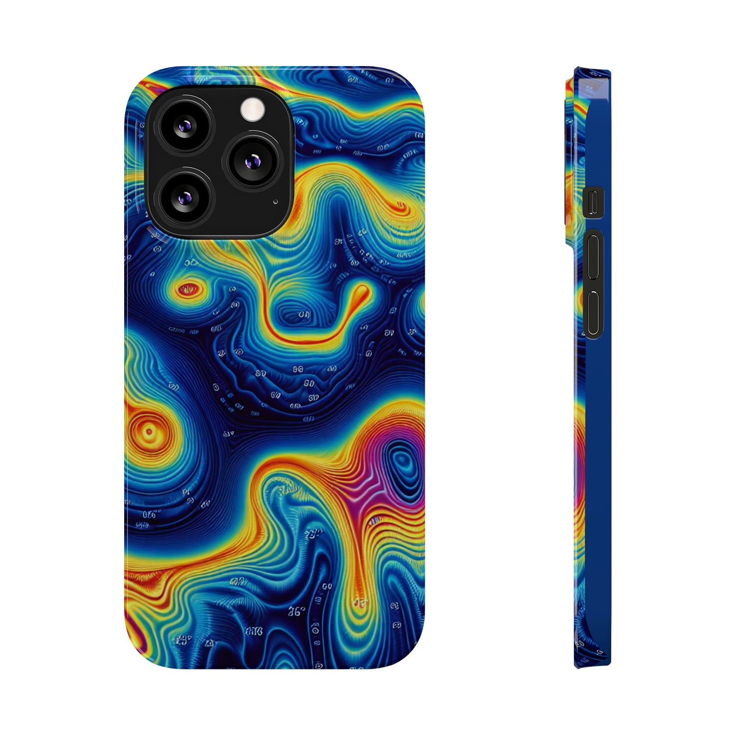 Thermal islands Phone Case - Colorful Geometric Design for Art Lovers